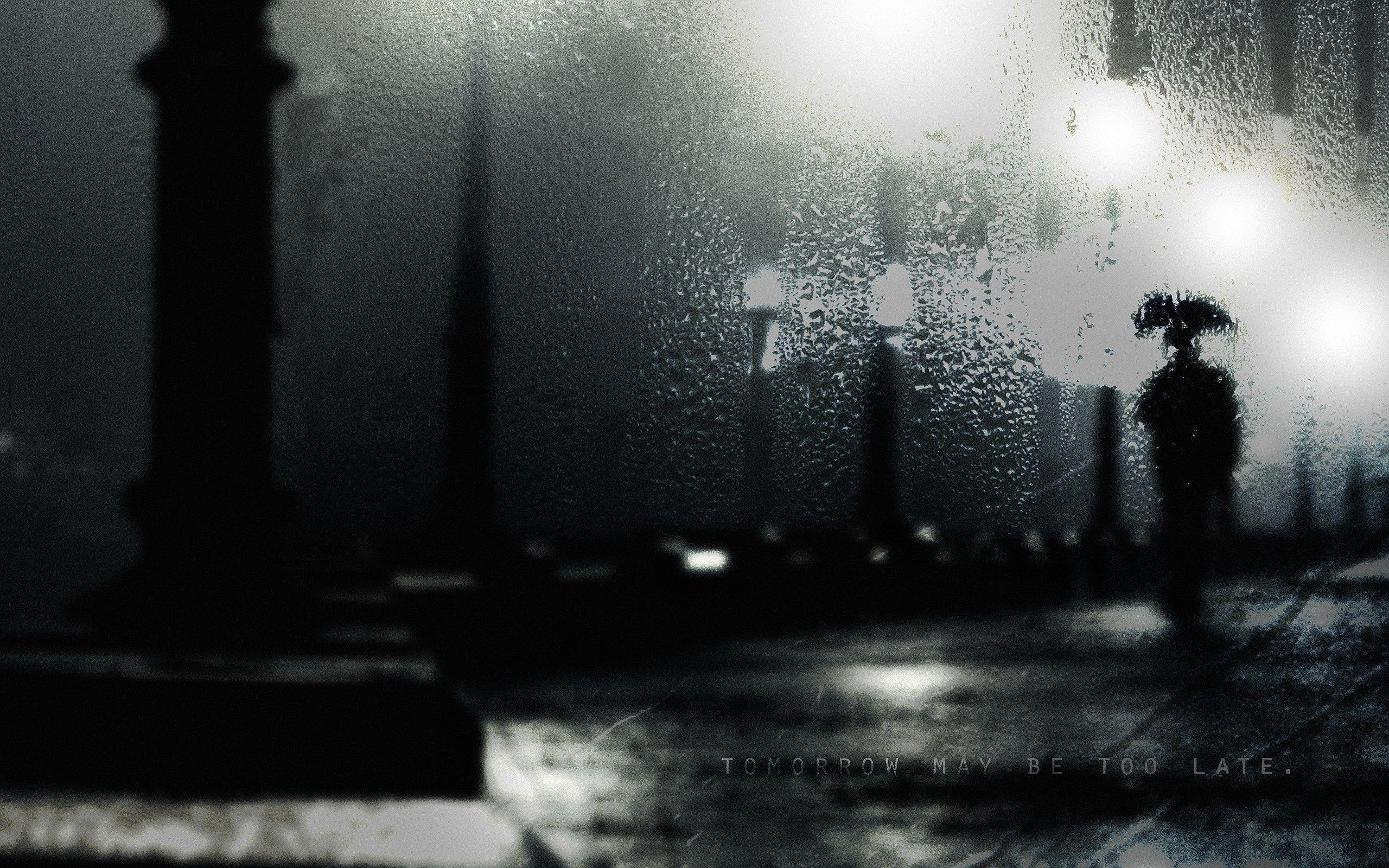 Dark Rain Street Wallpapers Top Free Dark Rain Street Backgrounds Wallpaperaccess