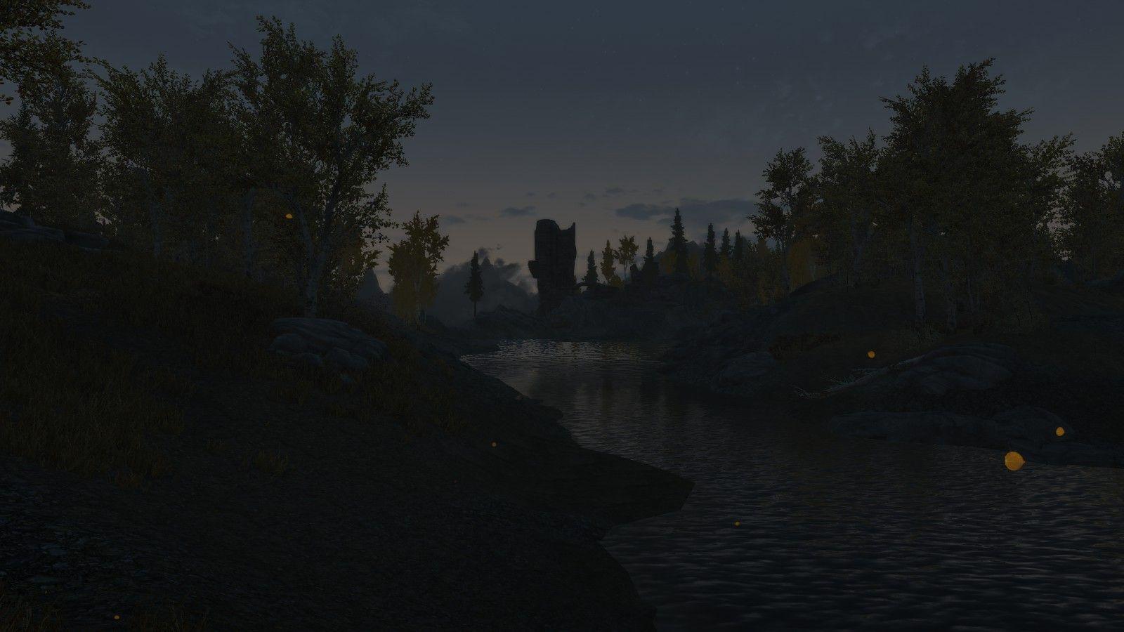 1600x900 Diving clouds and flying leaves SE Wallpaper at Skyrim Special Edition Nexus and Community