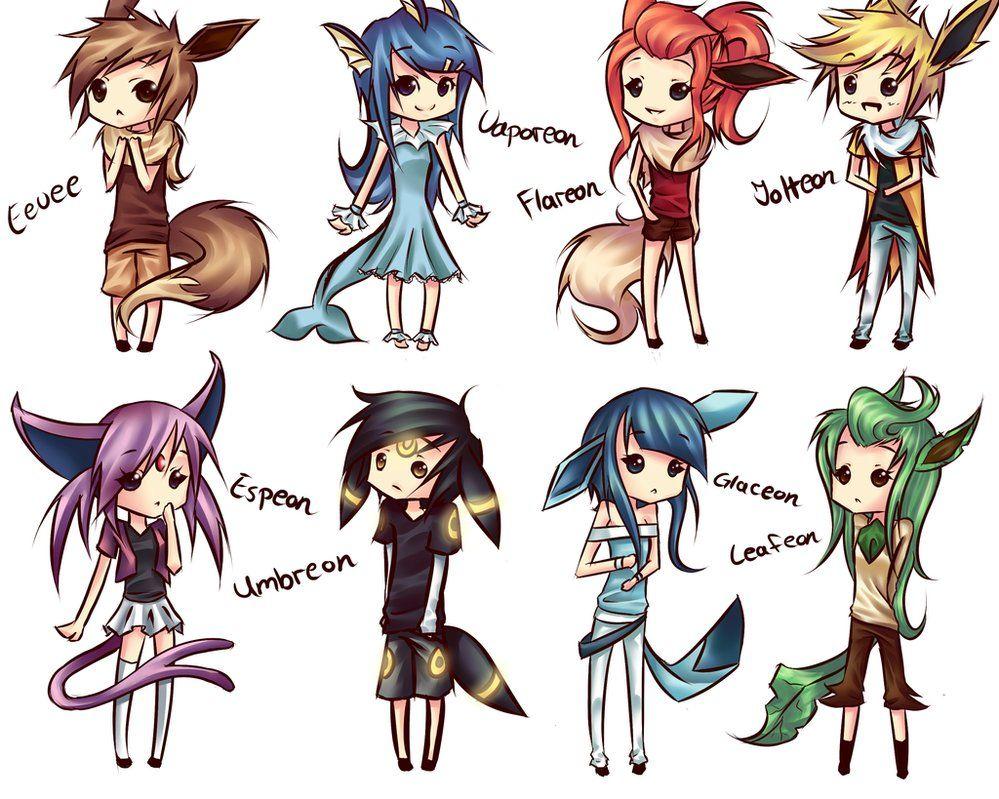 999x799 Cute Eevee Evolutions Wallpaper