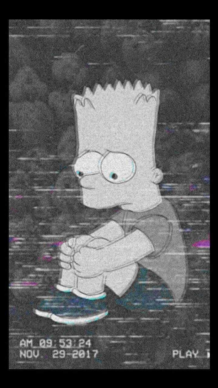 720x1280 Aesthetic Sad Depression Cartoon .