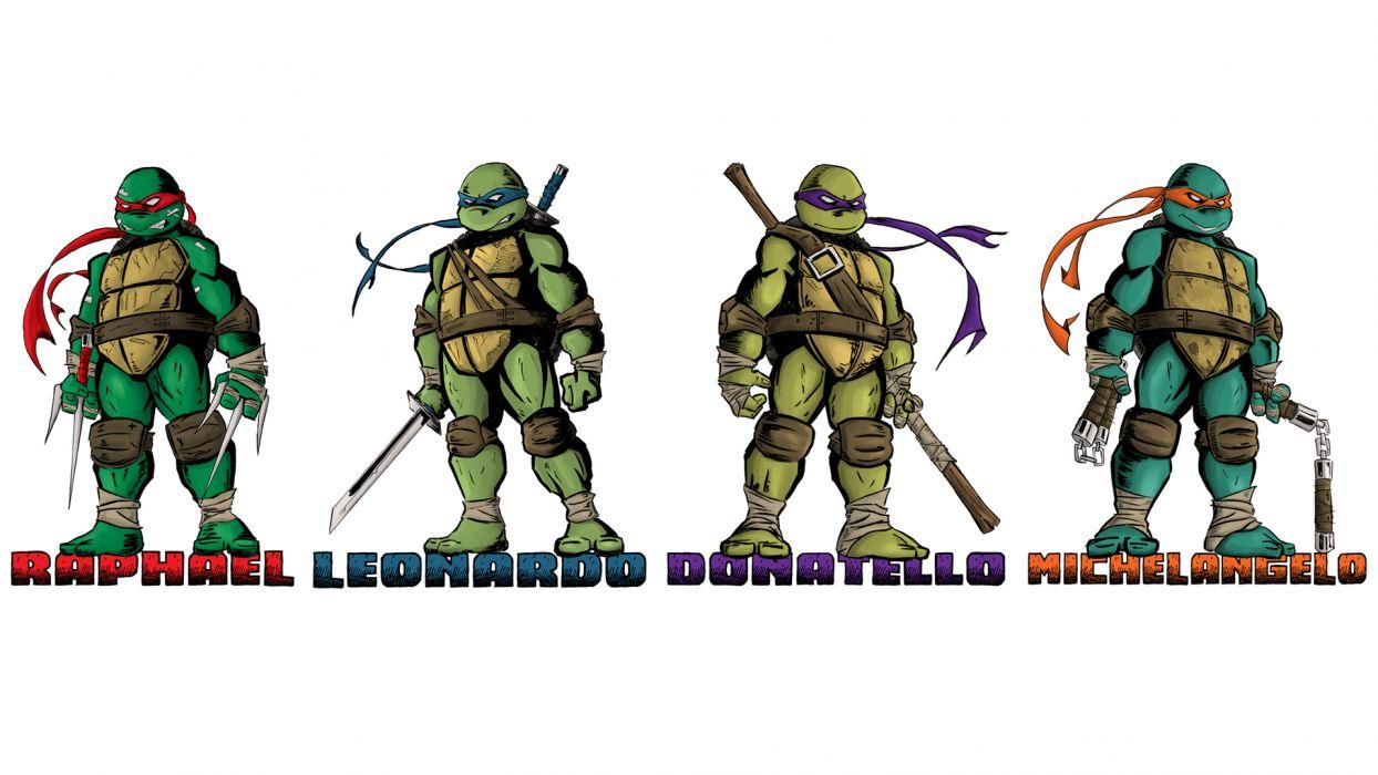 1244x700 Teenage Mutant Ninja Turtles White wallpaperx1080