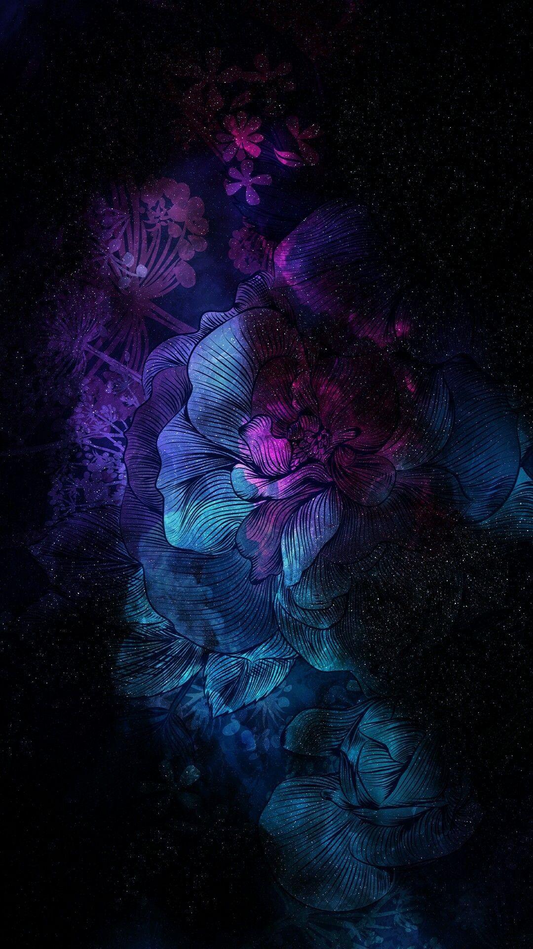 1080x1920 Flower Amoled Wallpaper