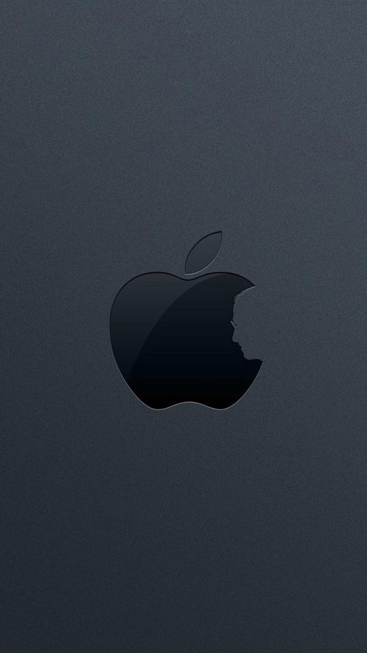 Apple Logo Black Background Wallpaper iPhone Phone 4K #6680e