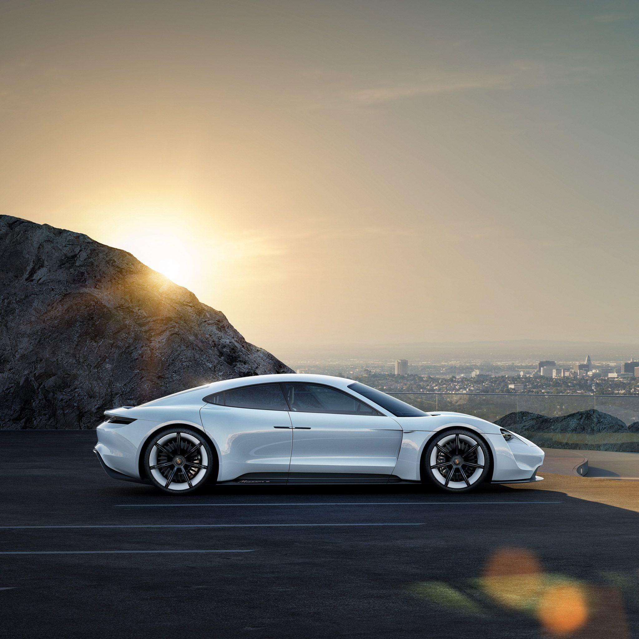 2048x2048 Tribute to tomorrow. Porsche Concept Study Mission E. Dr. Ing. h.c. F. Porsche AG