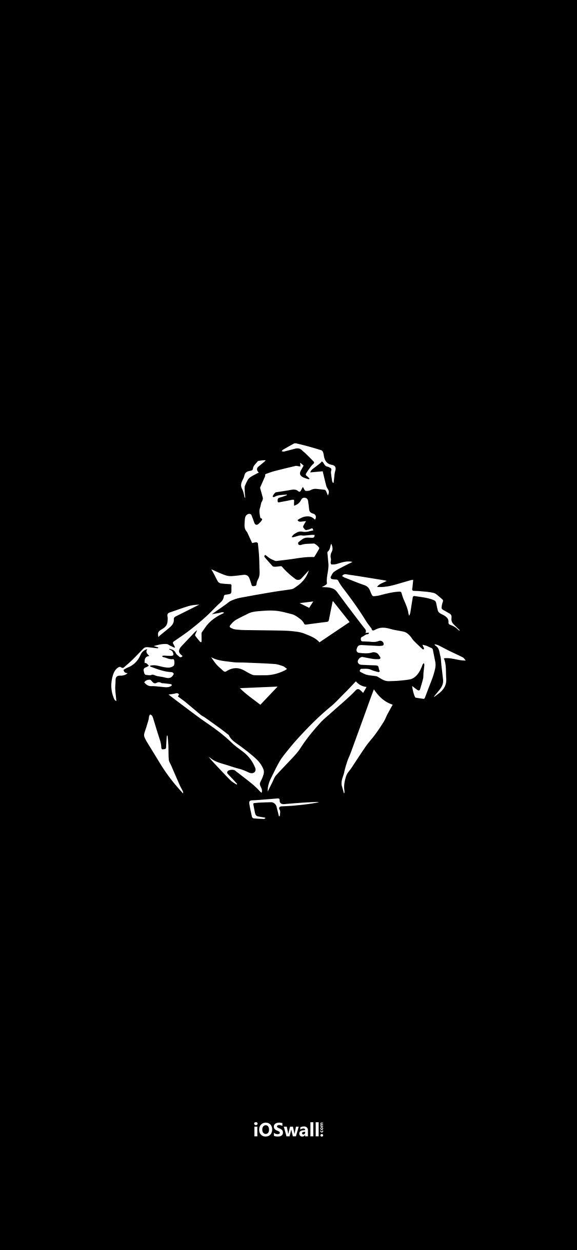 1125x2436 Dark Superman Wallpaper