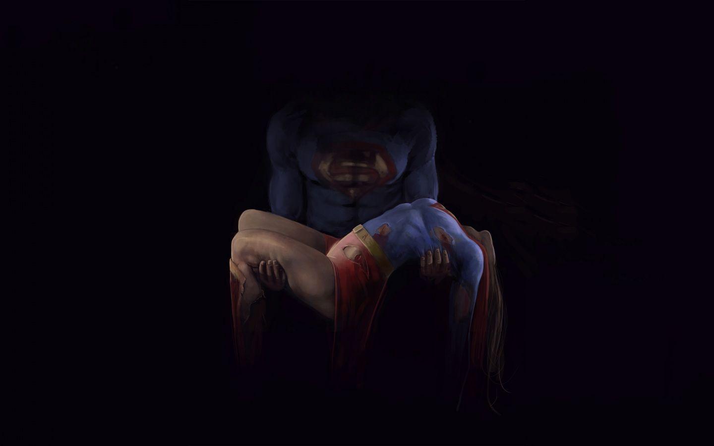 1440x900 Wallpaper 4k Superman and Supergirl in dark 4k wallpaper superman, Super man super girl wallpaper 4k hd, superman art 4k wallpaper, superman wallpaper phone 4k