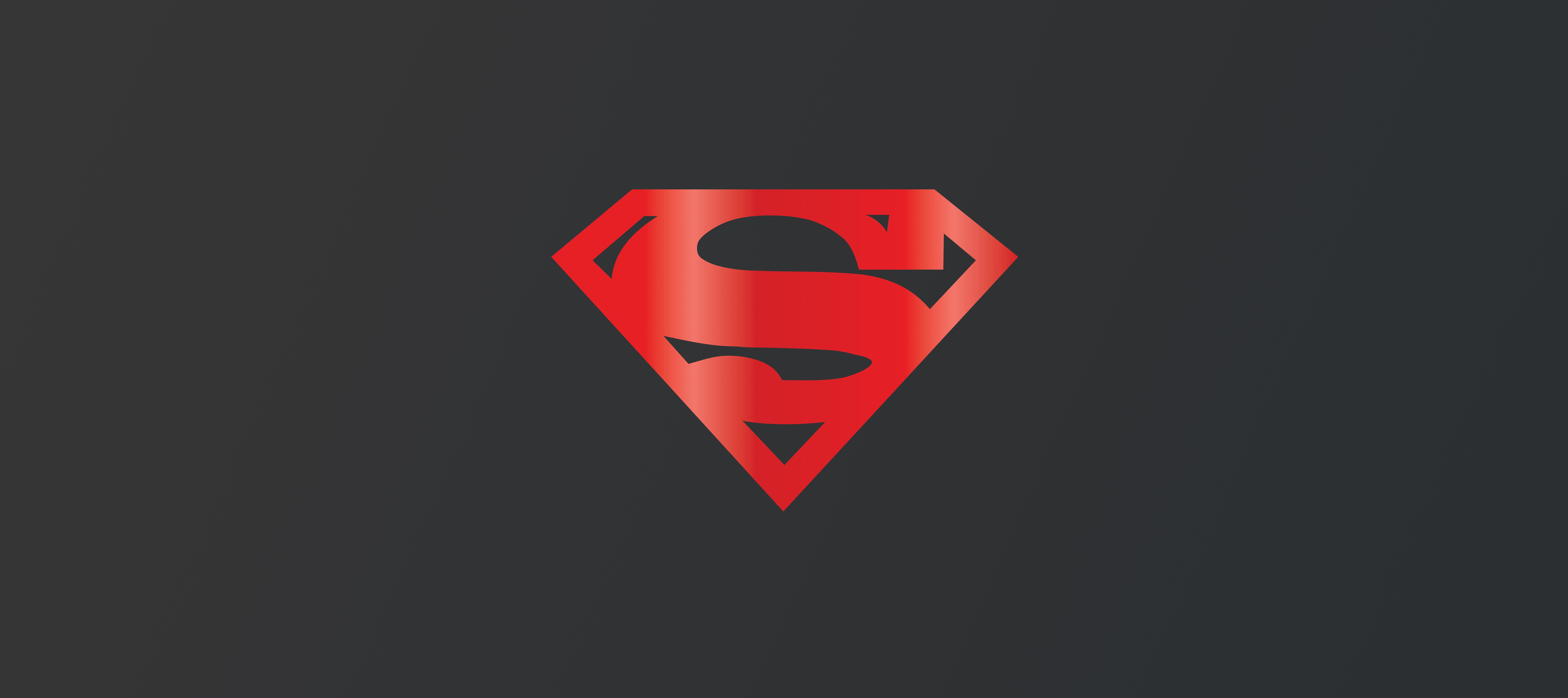 7680x3420 Superman 7680×3420 Logo Dark Background 4k 8k