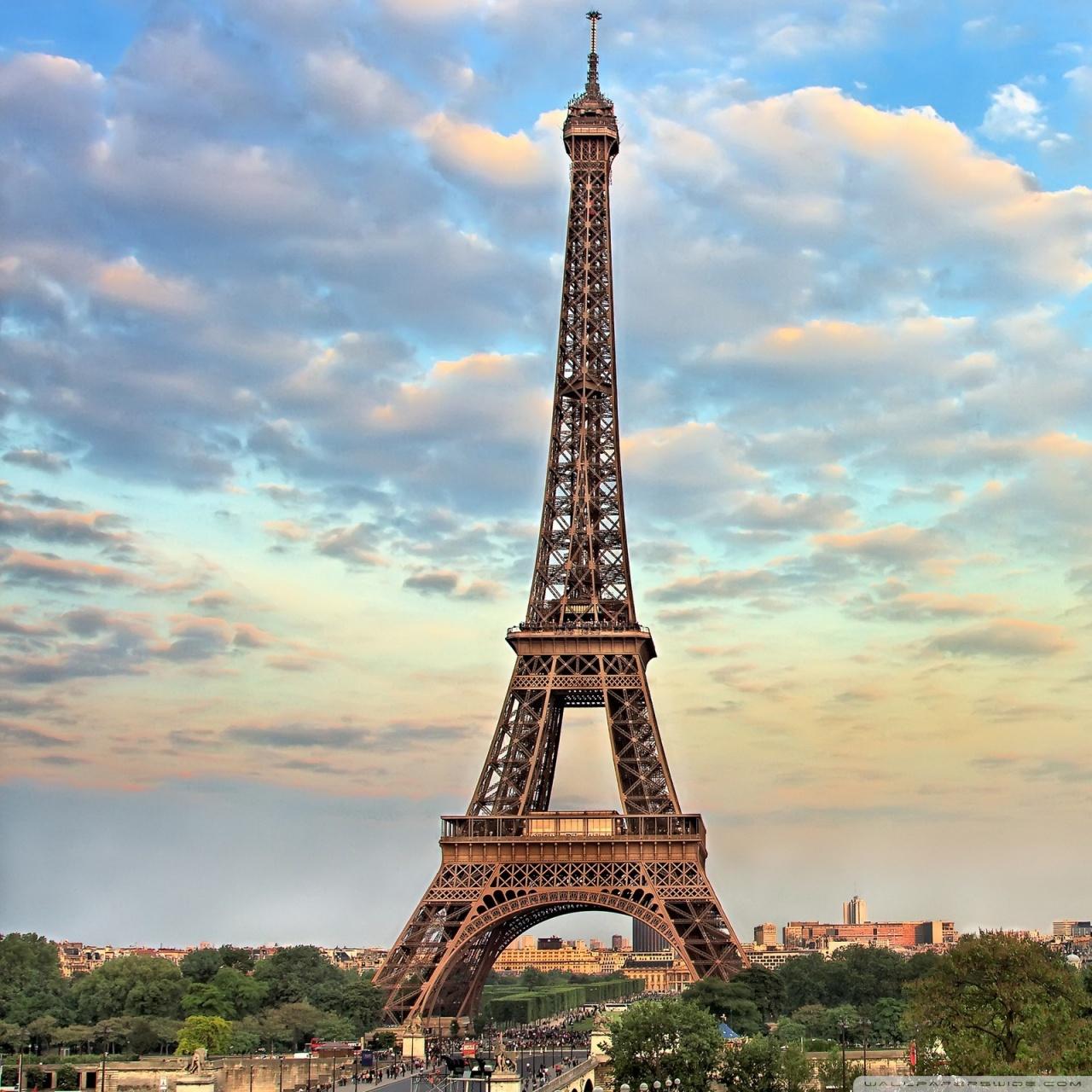 Hình nền HD 1280x1280 Tháp Eiffel Paris