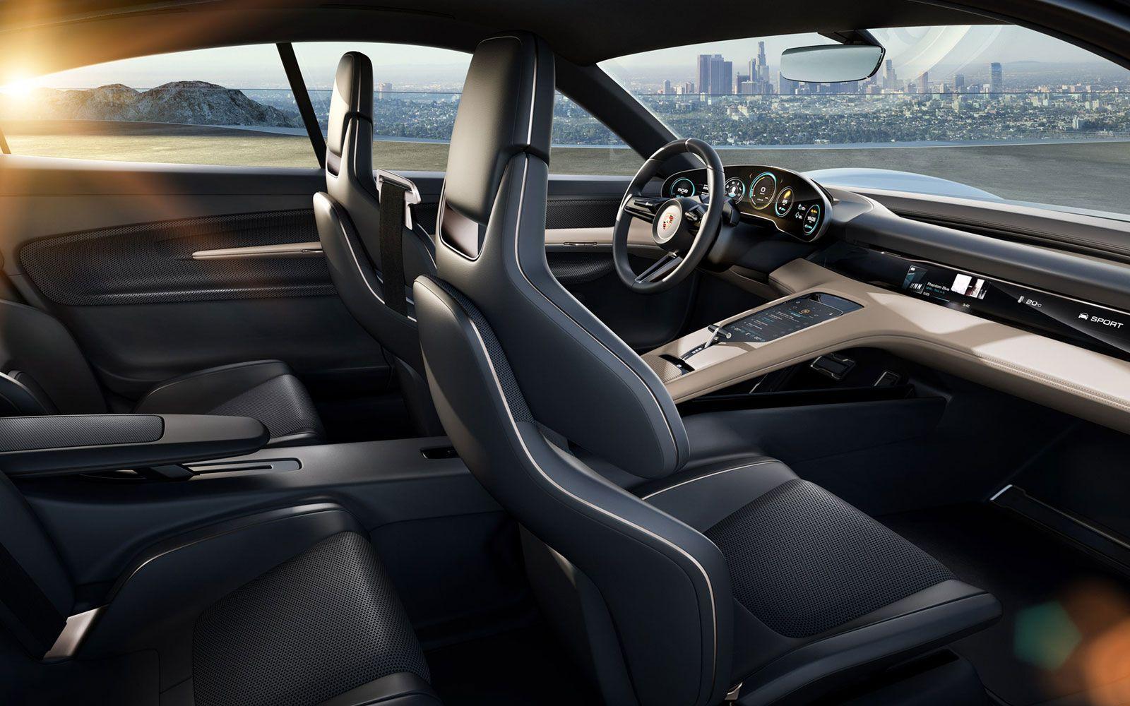 1600x1000 Porsche Mission E Concept Interior Body Design