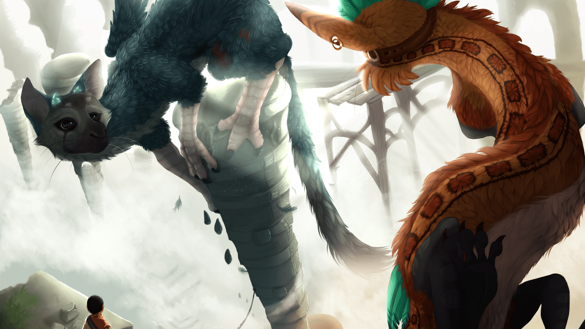 1920x1080 The Last Guardian Wallpaper. Guardian Angels Wallpaper, Woodland Guardian Anne Stokes Wallpaper and Guardian Angel Background