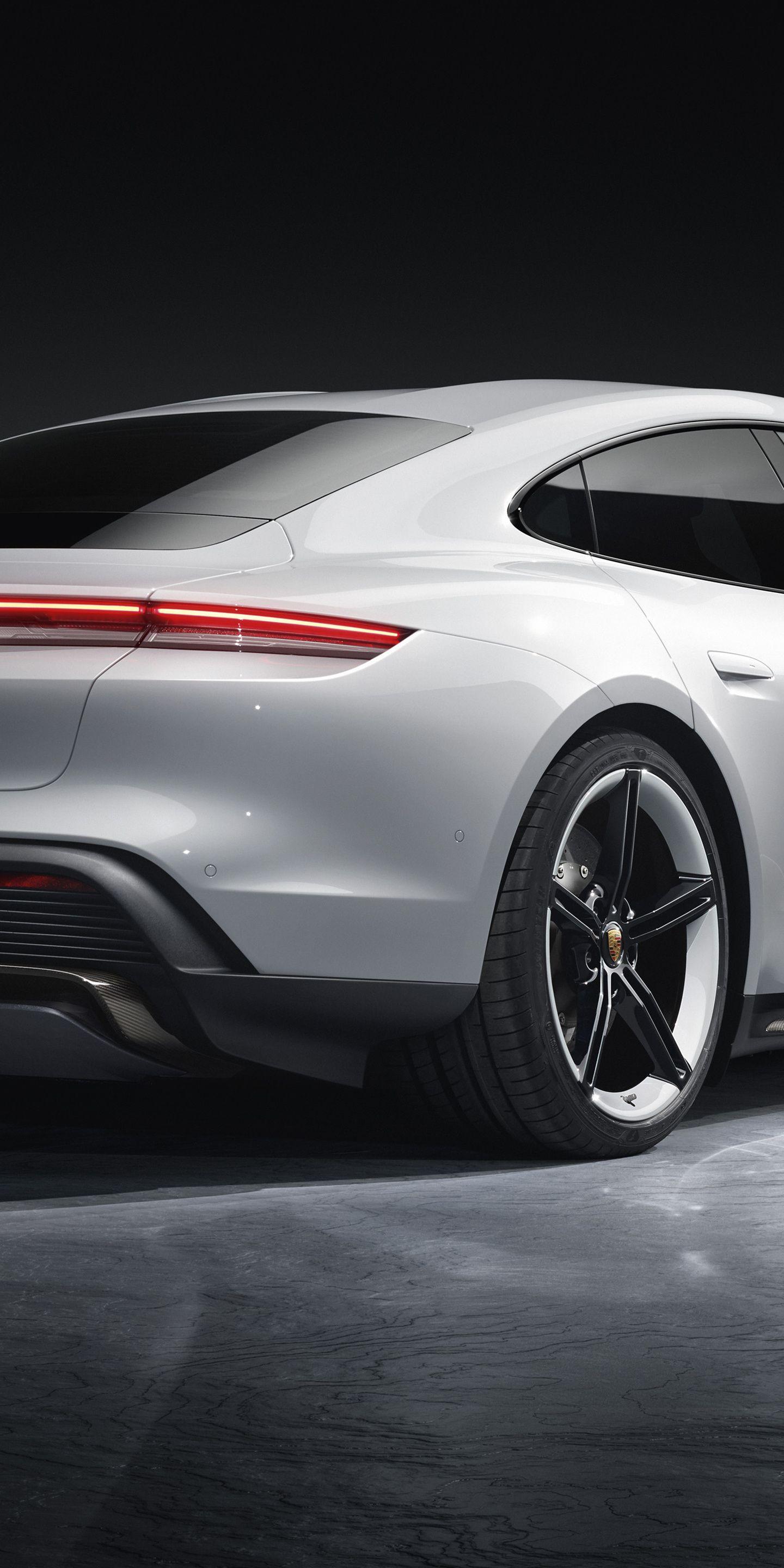1440x2880 Porsche Taycan Turbo S, rear view, 2019 wallpaper. Porsche taycan, Turbo s, Porsche