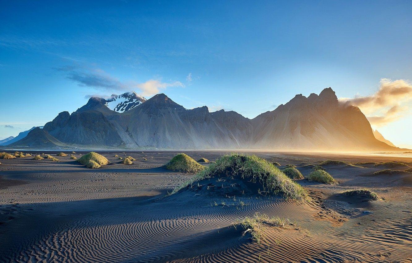1332x850 Wallpaper Mountain, Iceland, Vestrahorn image for desktop, section пейзажи