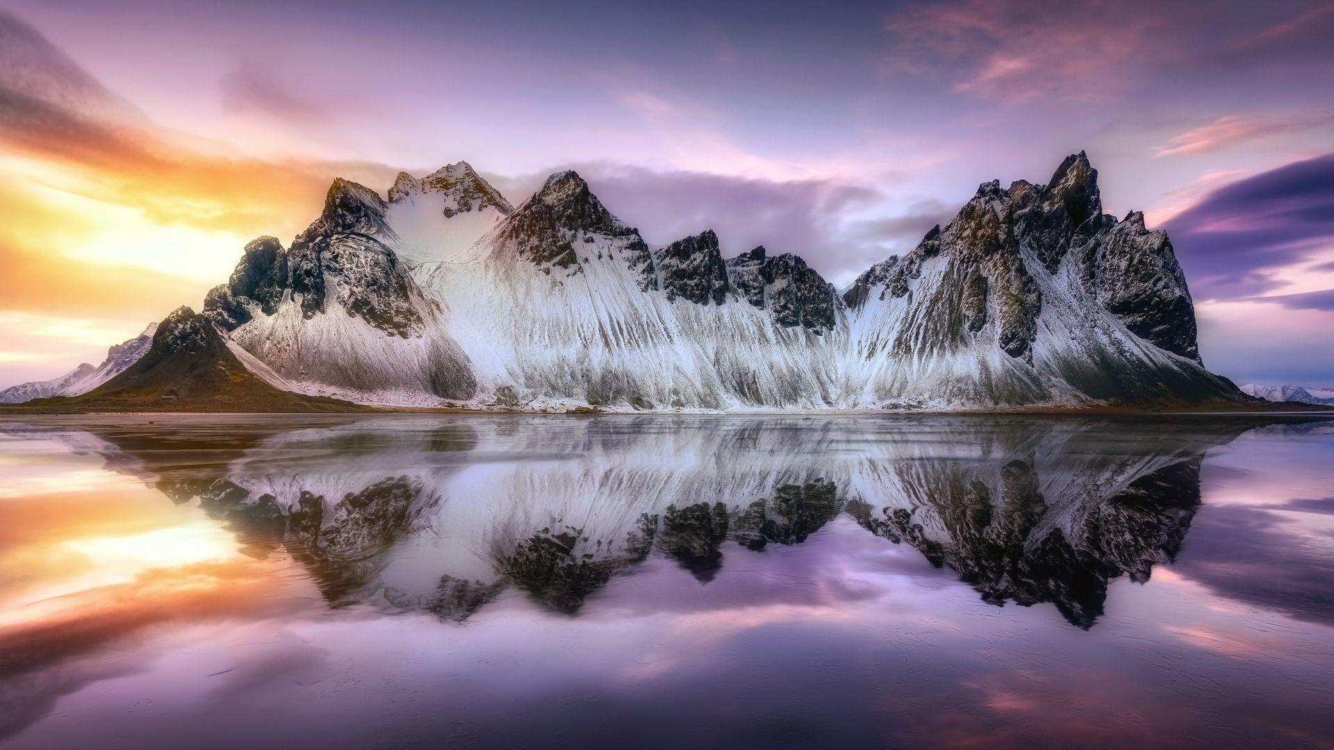 1920x1080 Beautiful Mountain Wallpaper in Iceland [1920x1080]. Mountain wallpaper, Beautiful mountains, Mountains