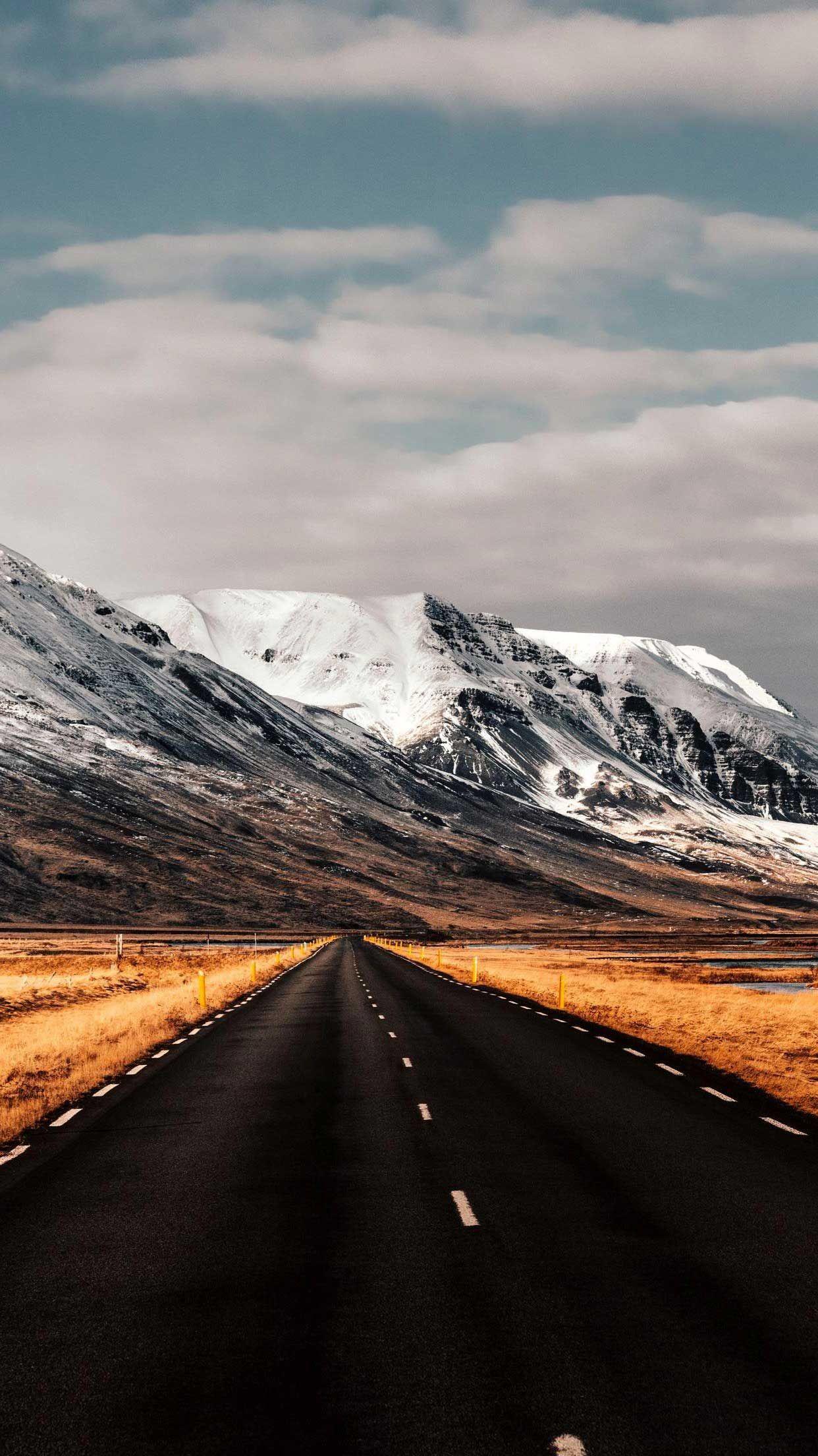 1242x2208 Road mountains iceland iPhone Wallpaper HD. iPhone wallpaper travel, Landscape wallpaper, Picture