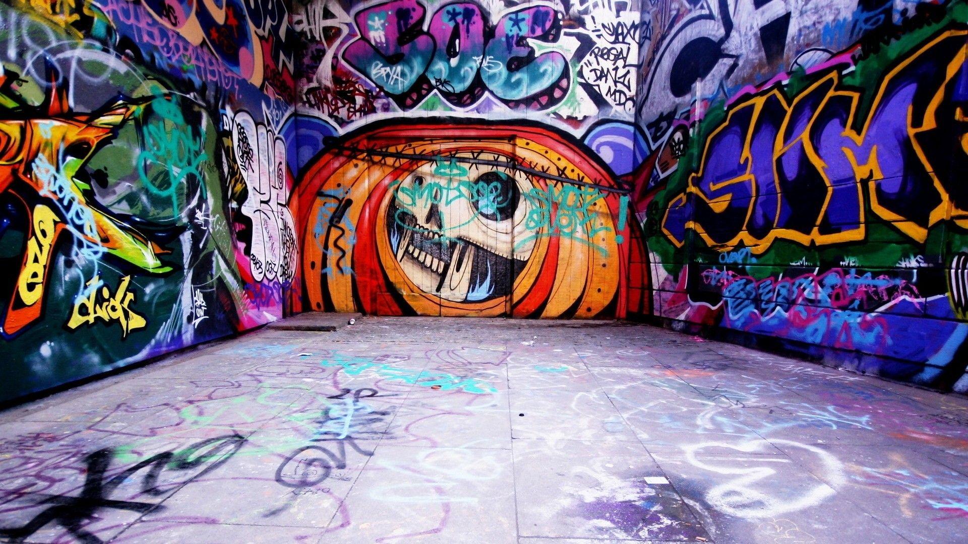 1920x1080 Graffiti Background Wall Street Art