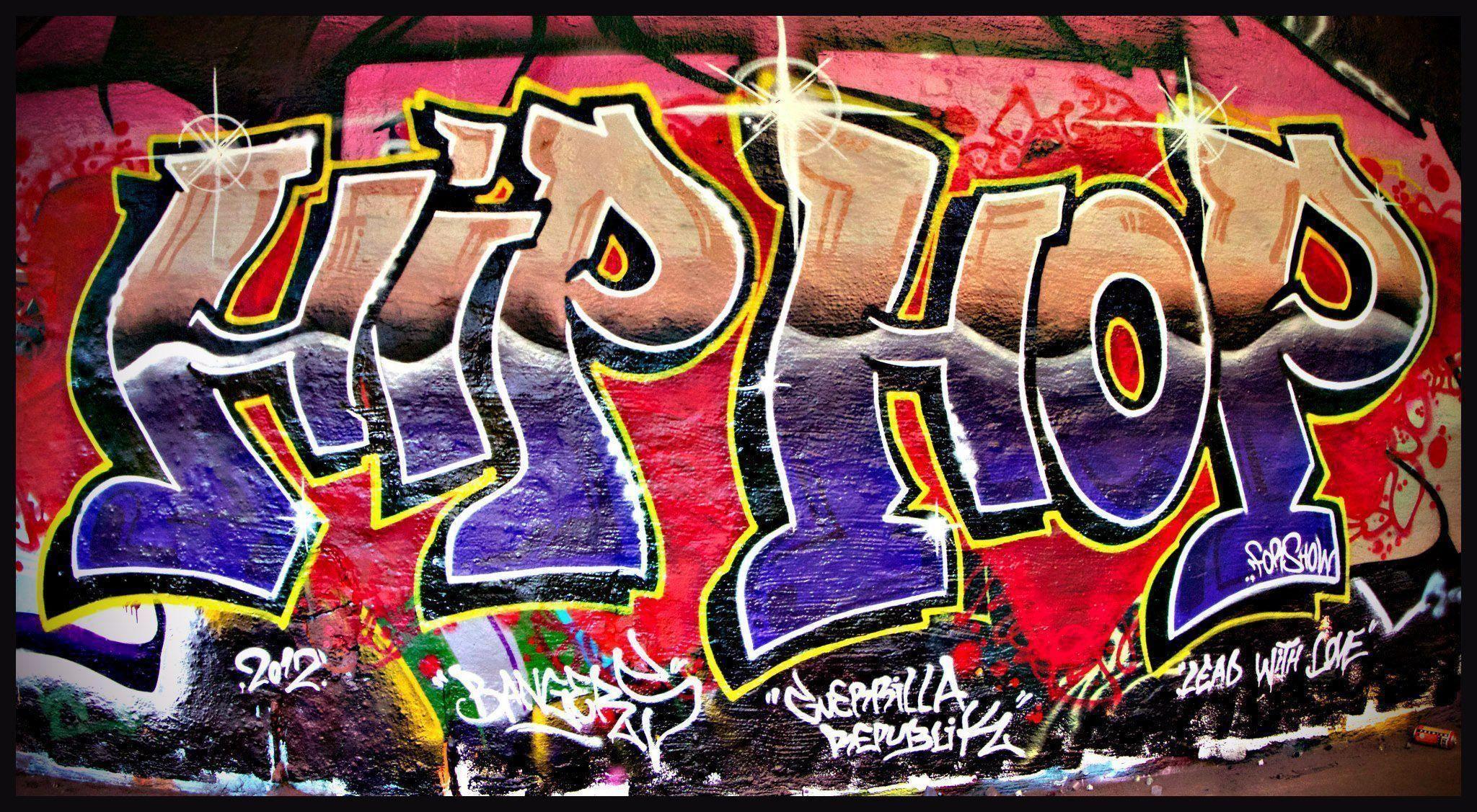 2048x1127 Hip Hop Graffiti Background