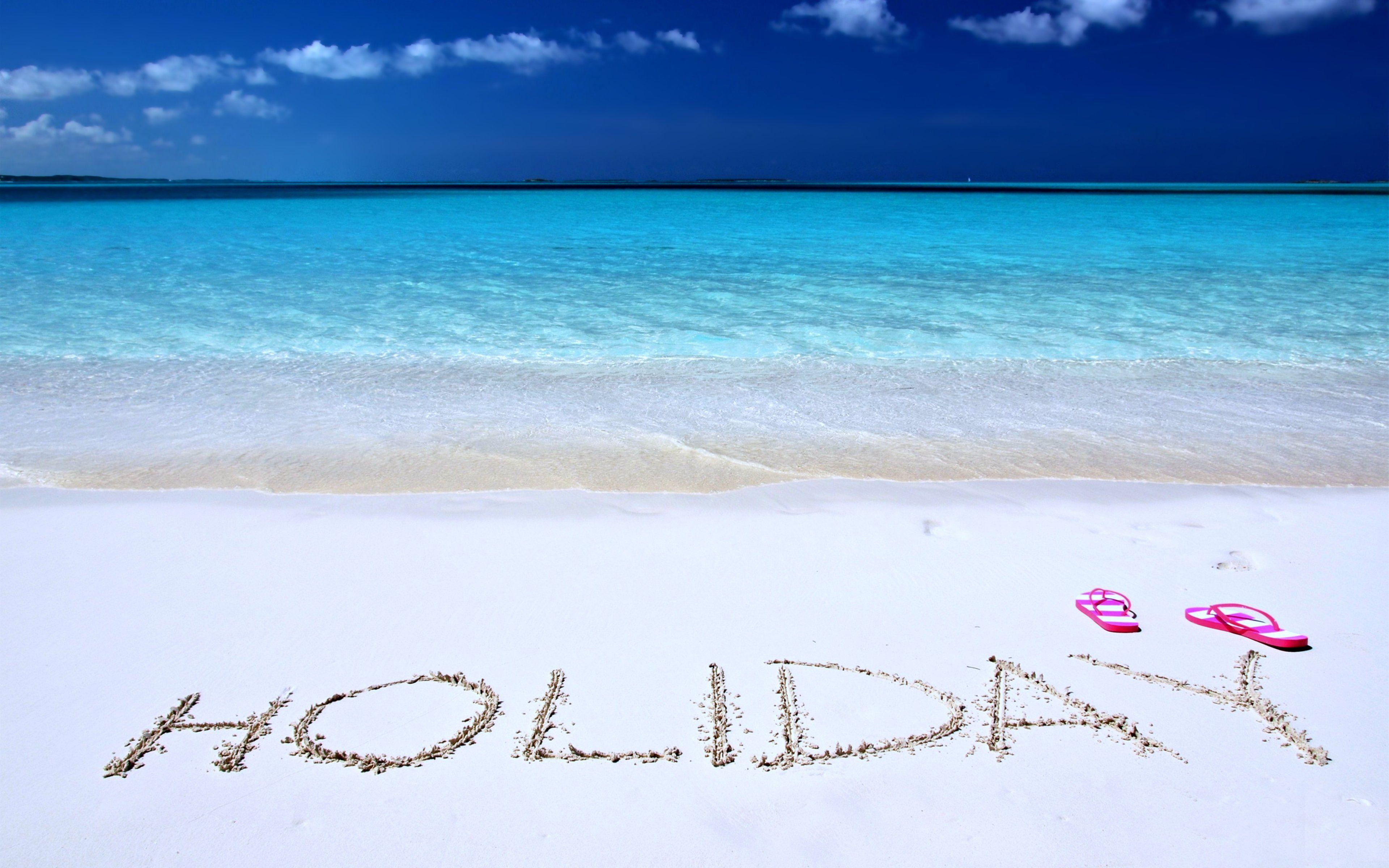 3840x2400 Holidays at the Beach Background. Beautiful Beach Wallpaper, Beach Wallpaper and Amazing Beach Wallpaper