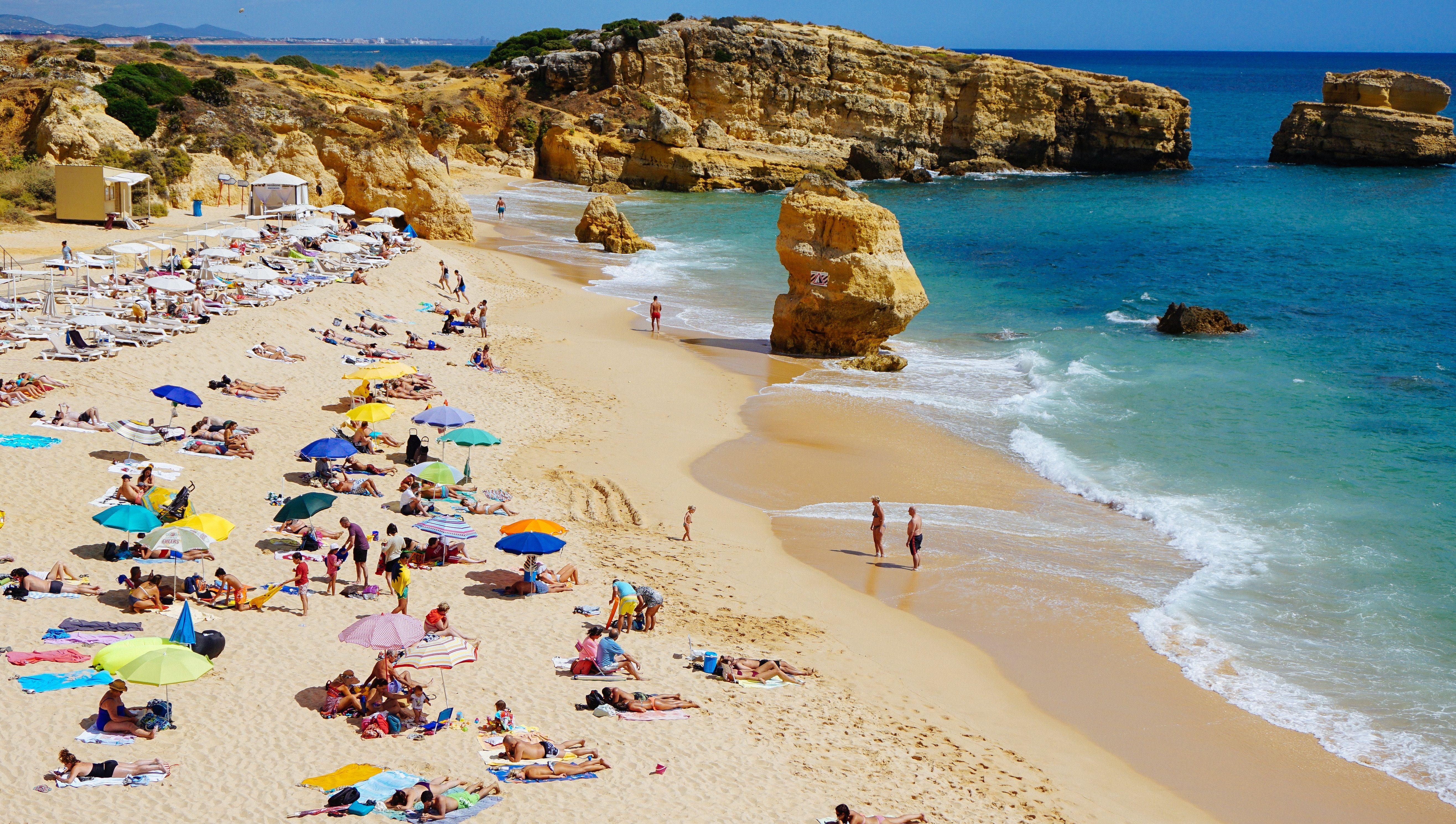 5263x2978 5263x2978 #Free image, #beach, #water, #tourist, #recreation, # family, #summer, #sea, #ocean, #vacation, #sun umbrella, #cliff, #fun, #sun, #portugal, #holidaymakers, #parasol, #holiday, #sand, #relax, #rock. Mocah.org HD Wallpaper