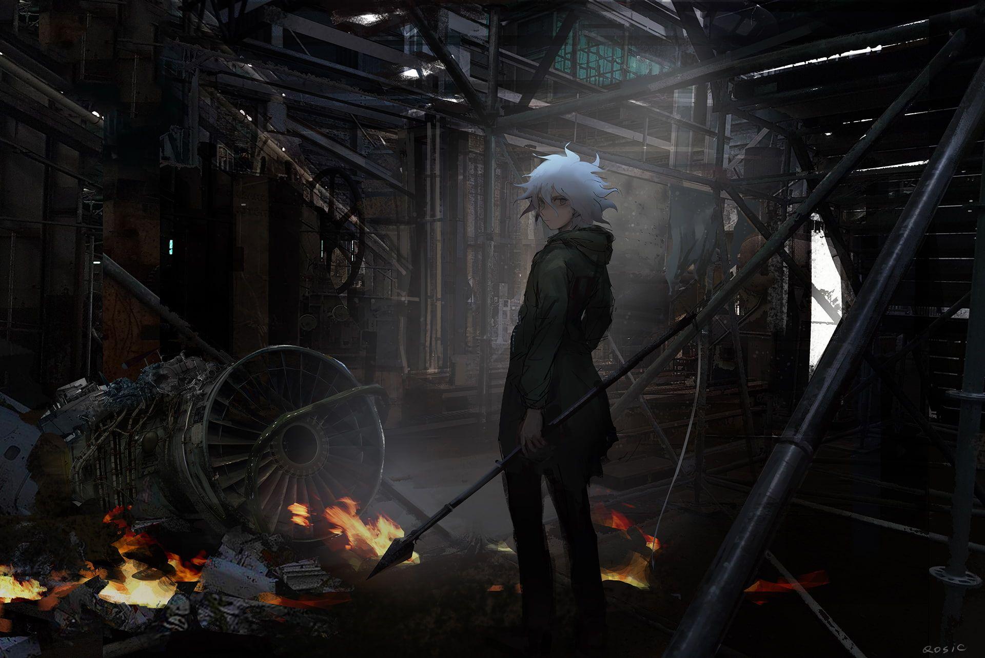 1920x1284 Danganronpa Danganronpa 2: Goodbye Despair #Anime #Boy Nagito Komaeda #Weapon White Hair P #wallpaper #hdwallpaper #de. Nagito komaeda, Danganronpa, Despair