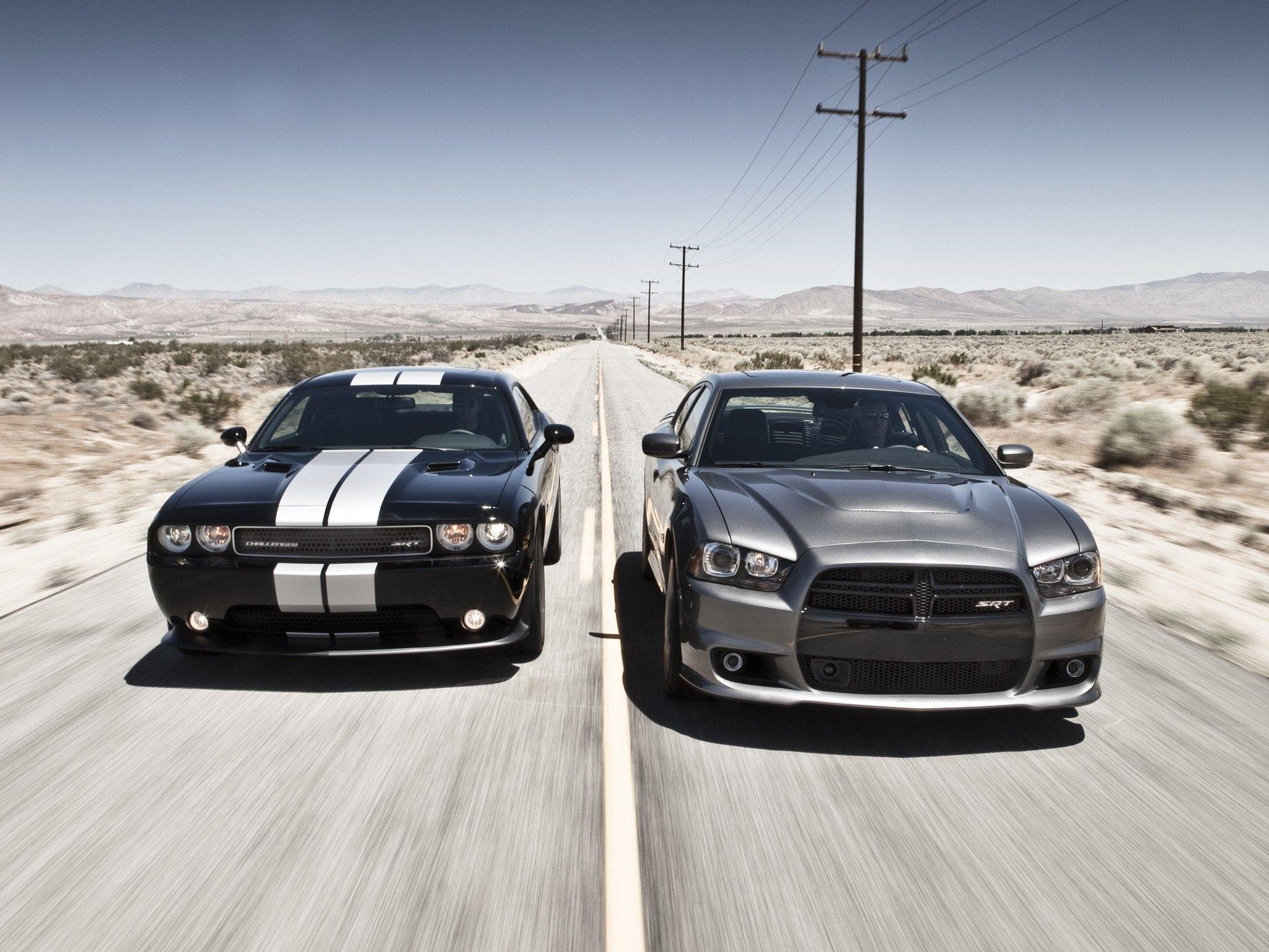 2048x1536 Cars muscle cars Dodge Challenger Dodge Charger Dodge Challenger SRT8 wallpaperx1536