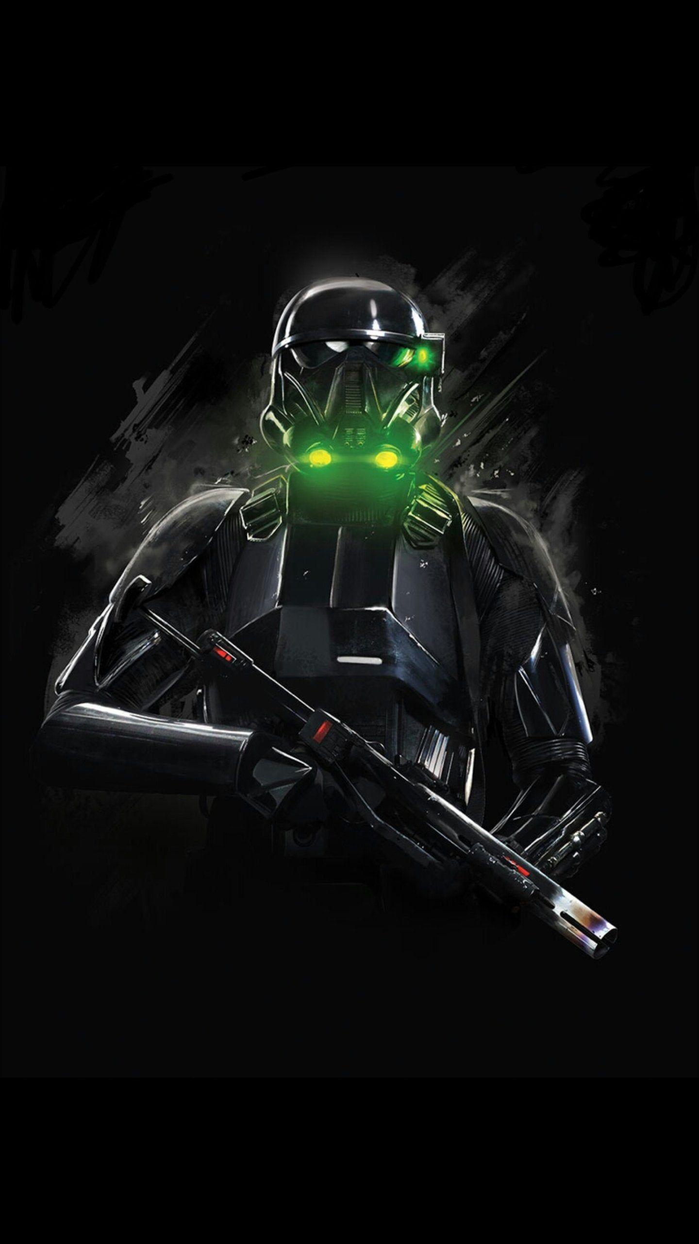 1440x2560 Death trooper made from a card in topps star wars card trader