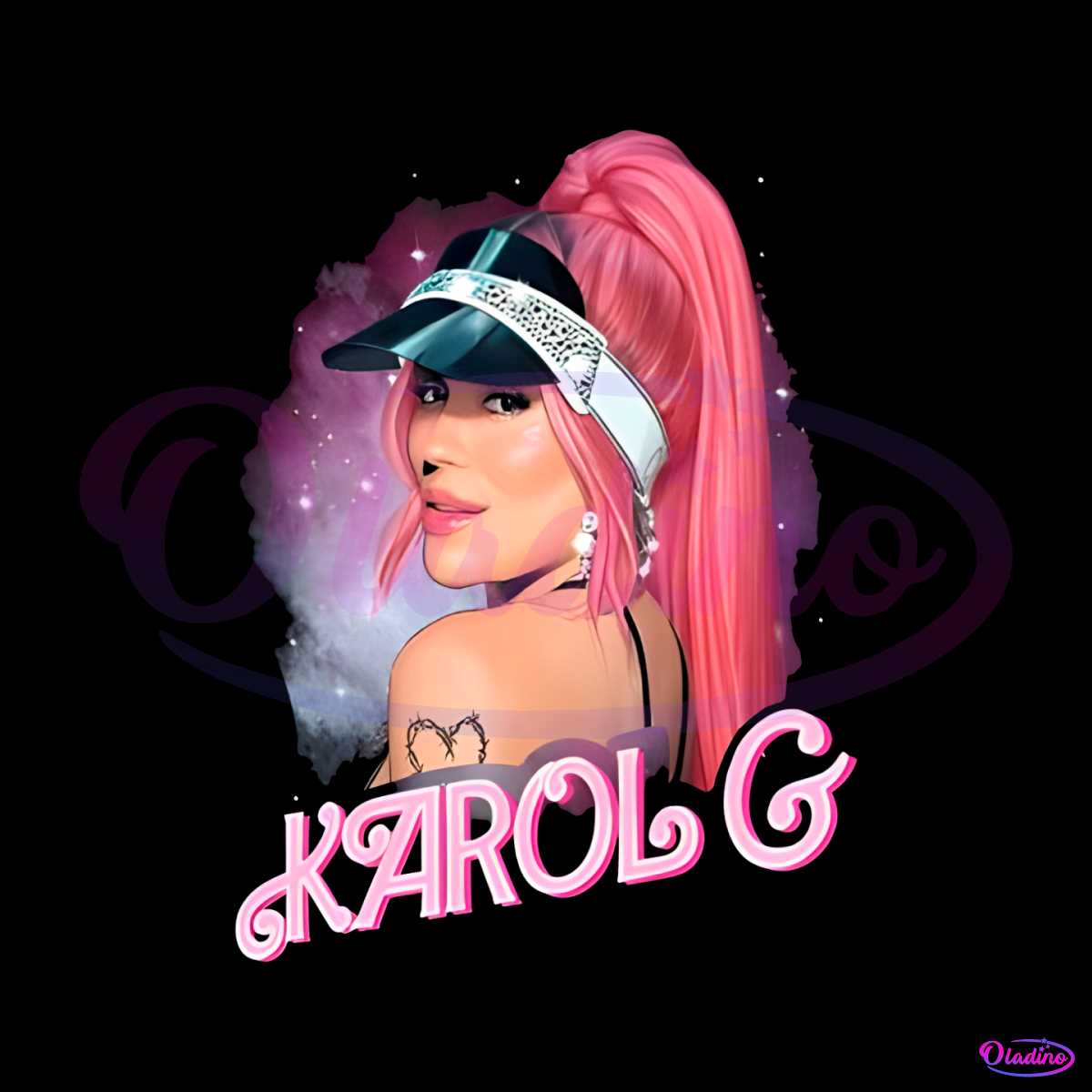 1200x1200 Barbie Karol G Bichota Team PNG Sublimation Download