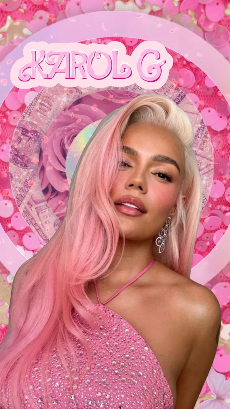 736x1308 karolg #pink #animatedshuffle #barbiepremiere #art #wallpaper #music #fyp #prettyinpink #pretty #bichota