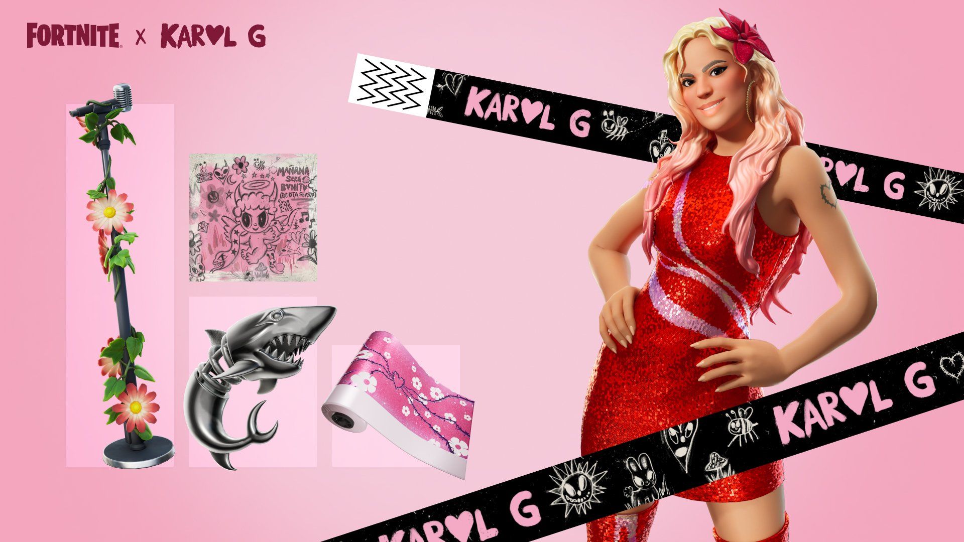 1920x1080 Bichota Season Karol G Fortnite Wallpaper