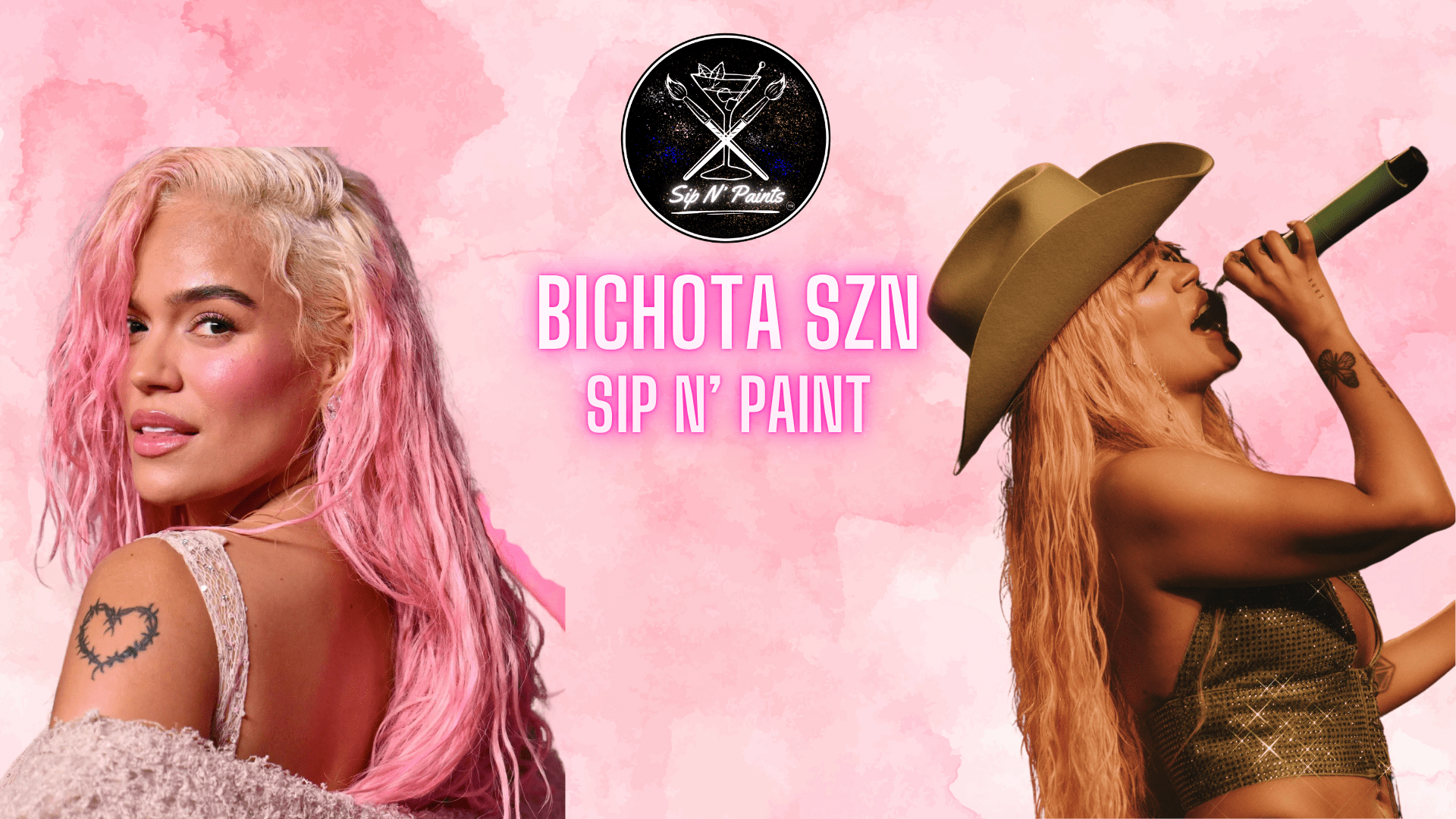 1920x1080 BICHOTA SZN Sip N' Paint ( Amor y Tequila). Sip N' Paints