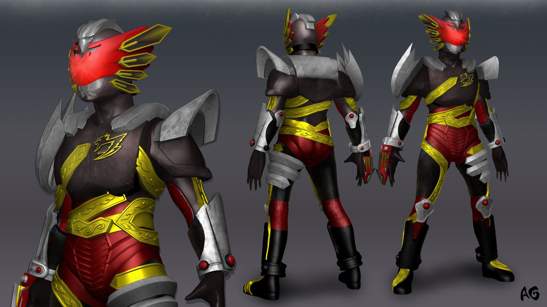 1920x1080 Dark Flame Custom, Satria Garuda Bima X Fan Art