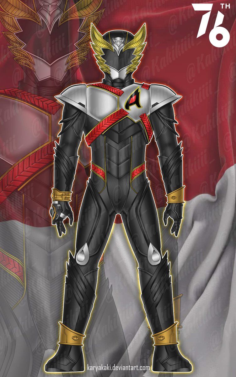 752x1200 To celebrate the 76th anniversary of the independence of the Republic of Indonesia, I present the secondary character of Indonesia Tokusatsu Bima Satria Garuda, namely Satria Garuda Azazel. Hope you guys can