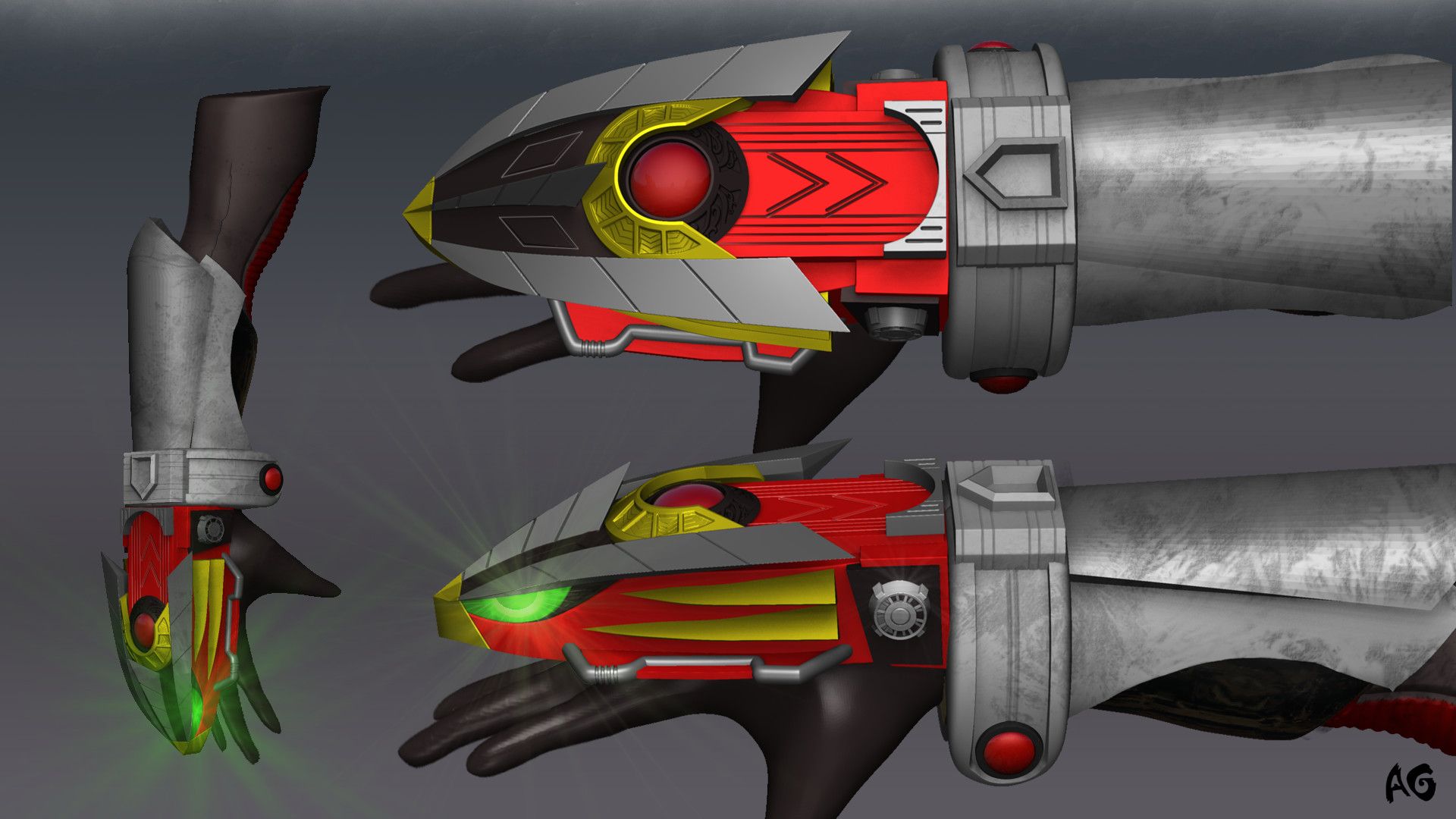 1920x1080 Albertus 'AG' Agung Flame Custom, Bima X Changer Fan Art