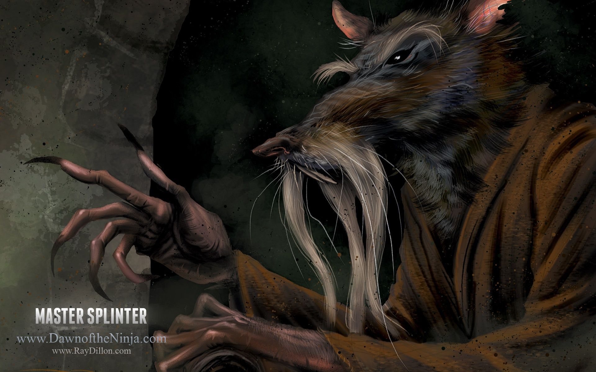 1920x1200 Wallpaper TMNT, rat, master splinter for mobile and desktop, section фантастика, resolution 1920x1200