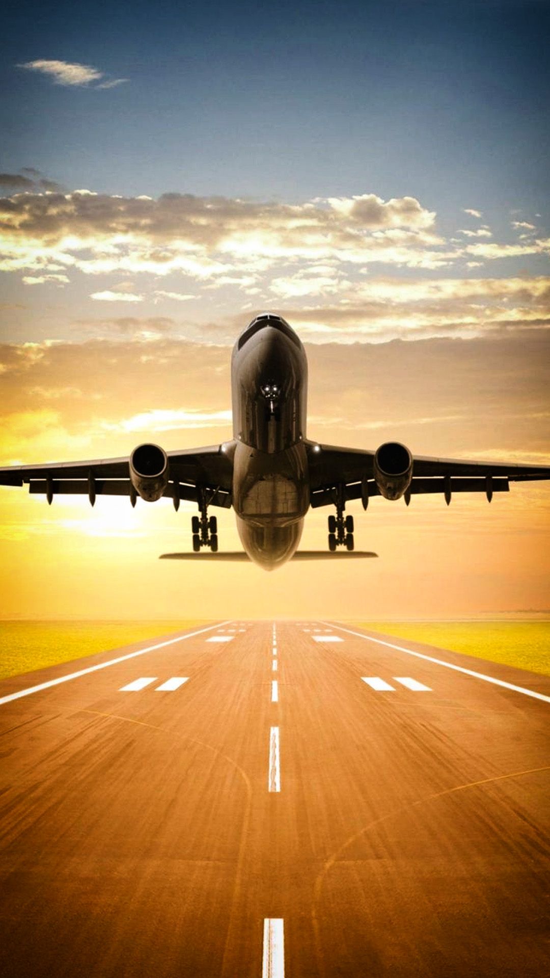 1080x1920 Wallpaper Airplane Take Off, Airplane, Flight, Aircraft, Takeoff, Background Free Image