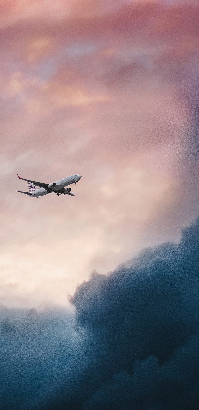 800x1644 Airplane Taking Off, aircraft, clouds, flight, jet, plane, skies, sky, steamroom, HD phone wallpaper