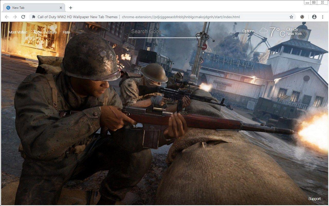 1280x800 Call of Duty WW2 HD Wallpaper New Tab Themes. HD Wallpaper & Background
