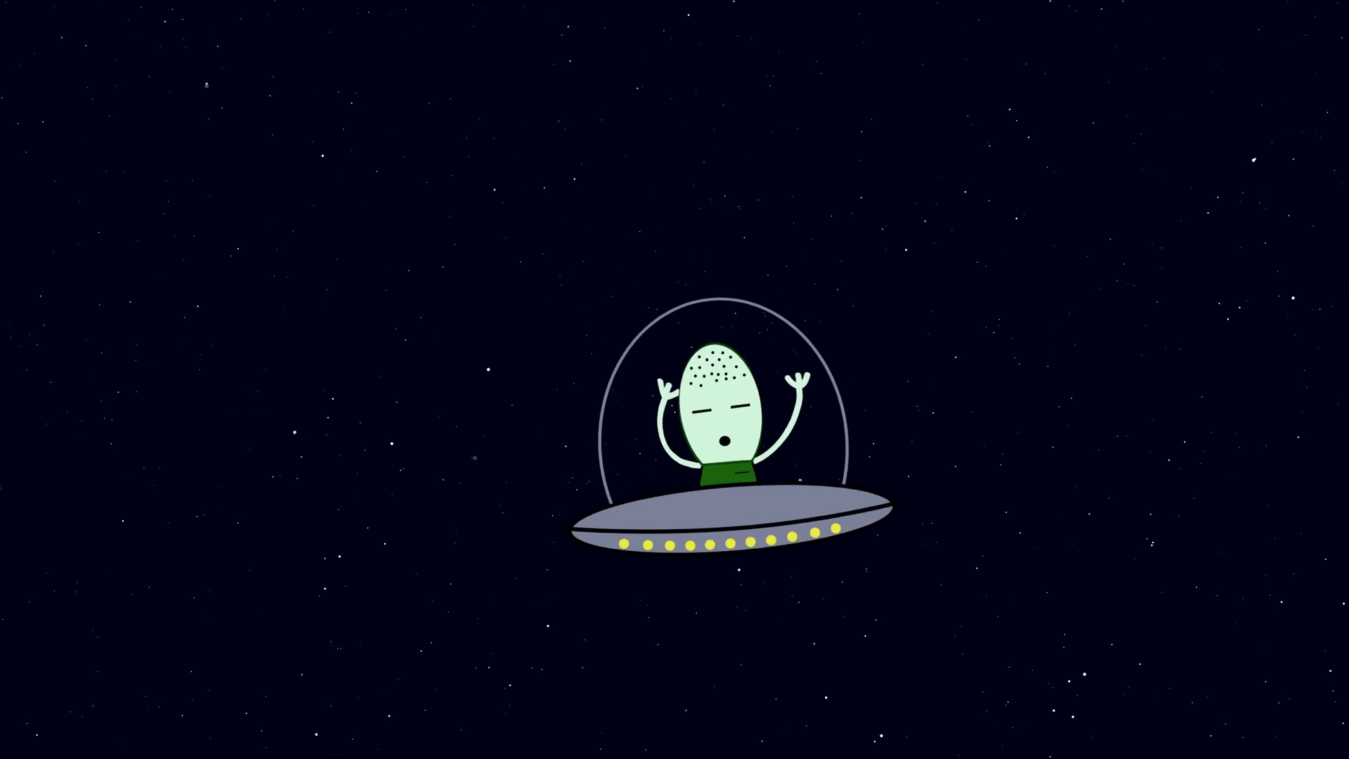 1920x1080 Cartoon Space Alien hình nền