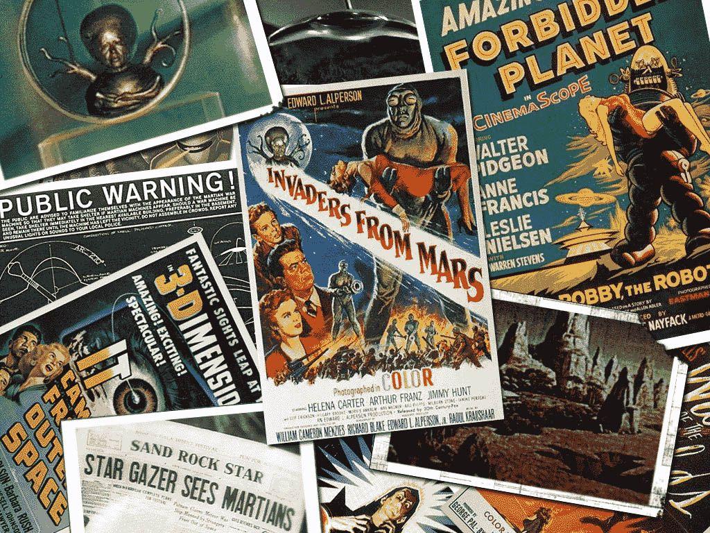 1024x768 Retro Sci Fi Wallpaper