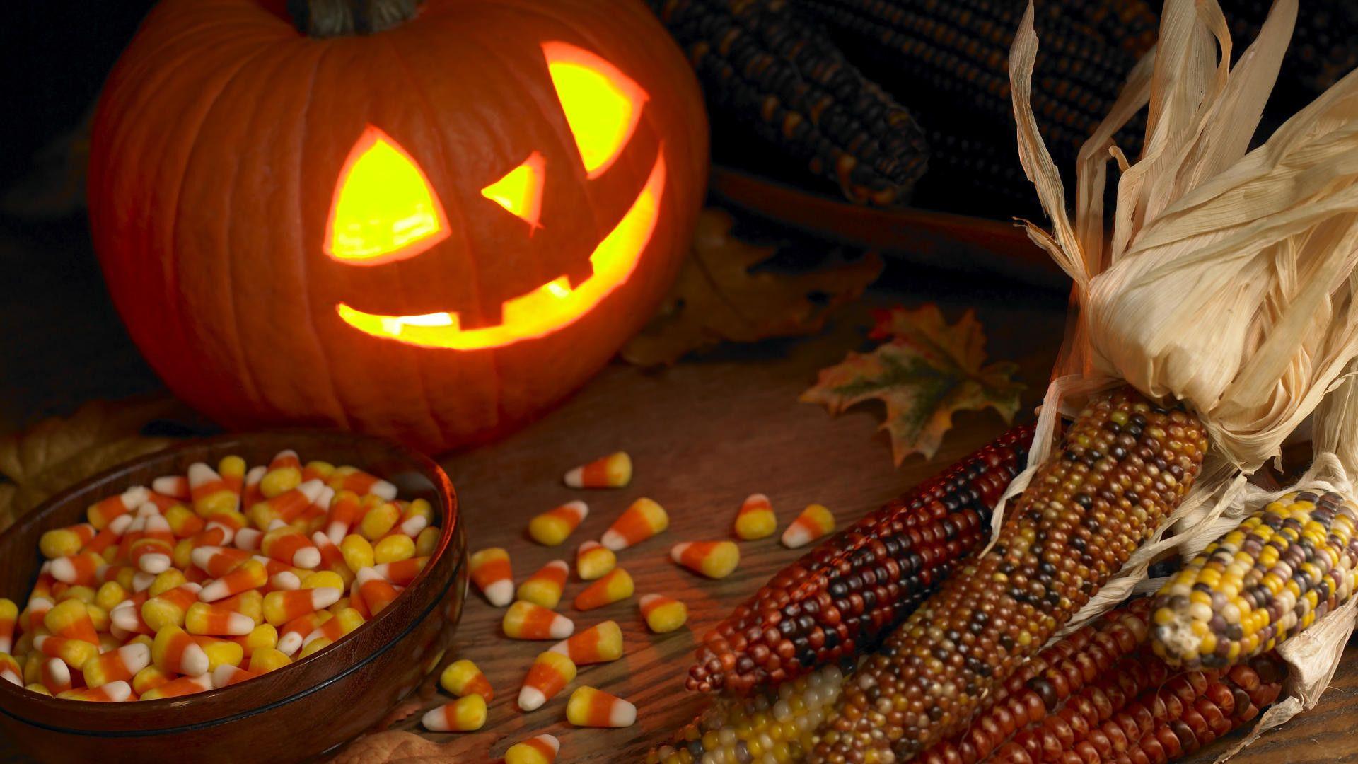 1920x1080 Fall Wallpaper Background With Pumpkins