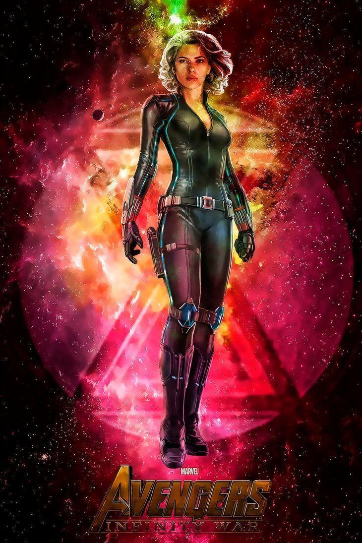 730x1095 HD Mobile Black Widow Infinity War Wallpaper