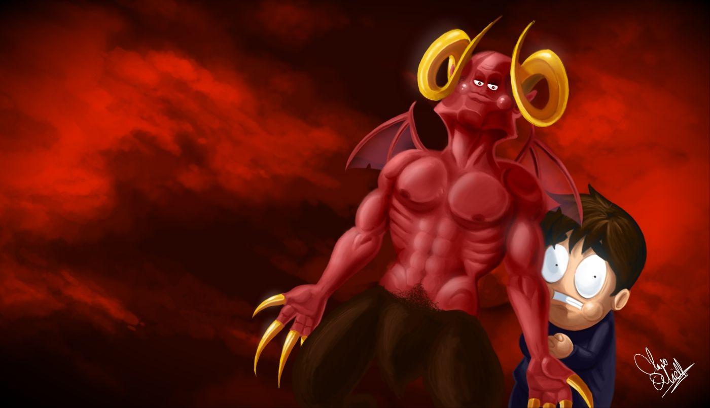 1400x805 Dramatic Leo and Satan Fan Art Pose