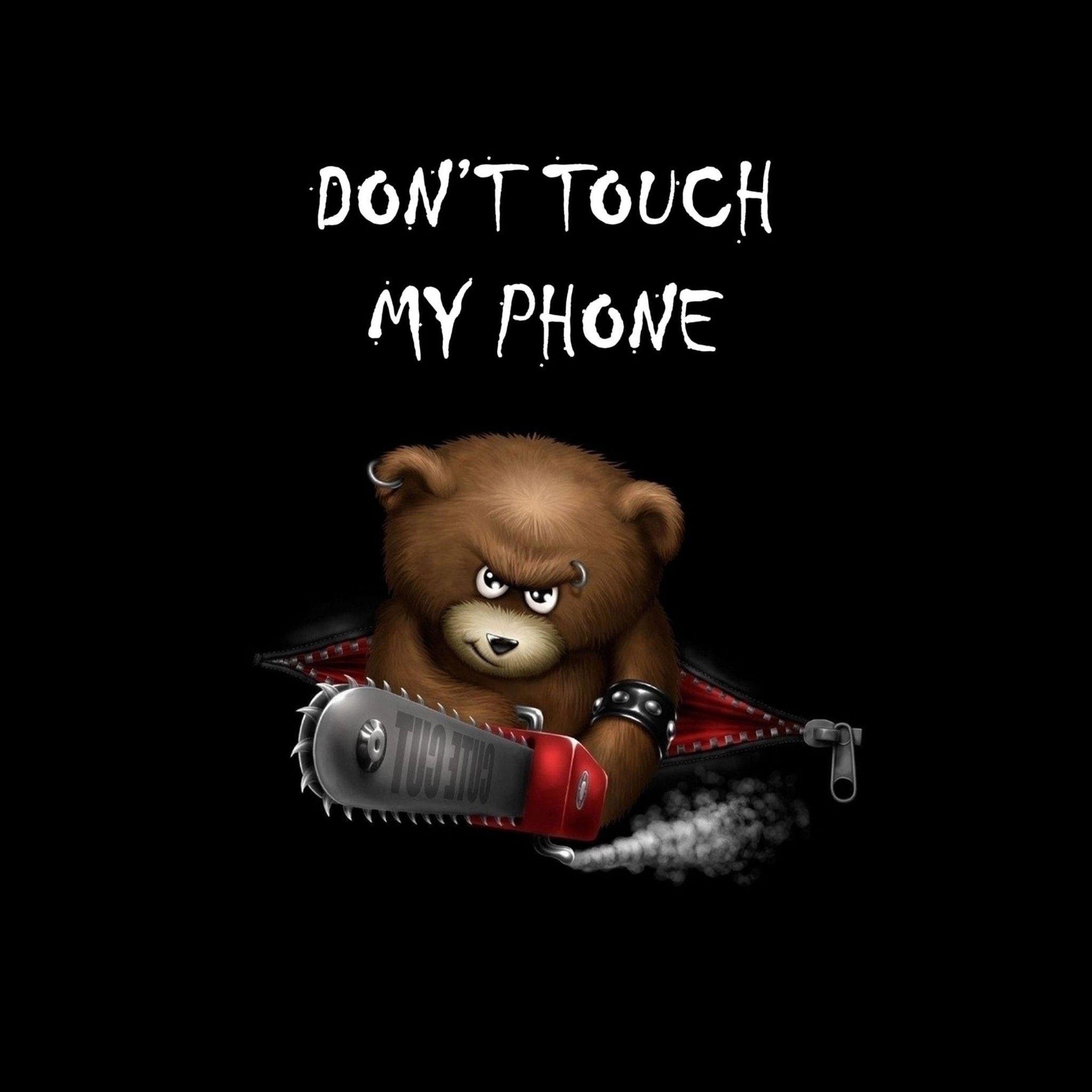 2048x2048 Wallpaper Dont Touch My Phone