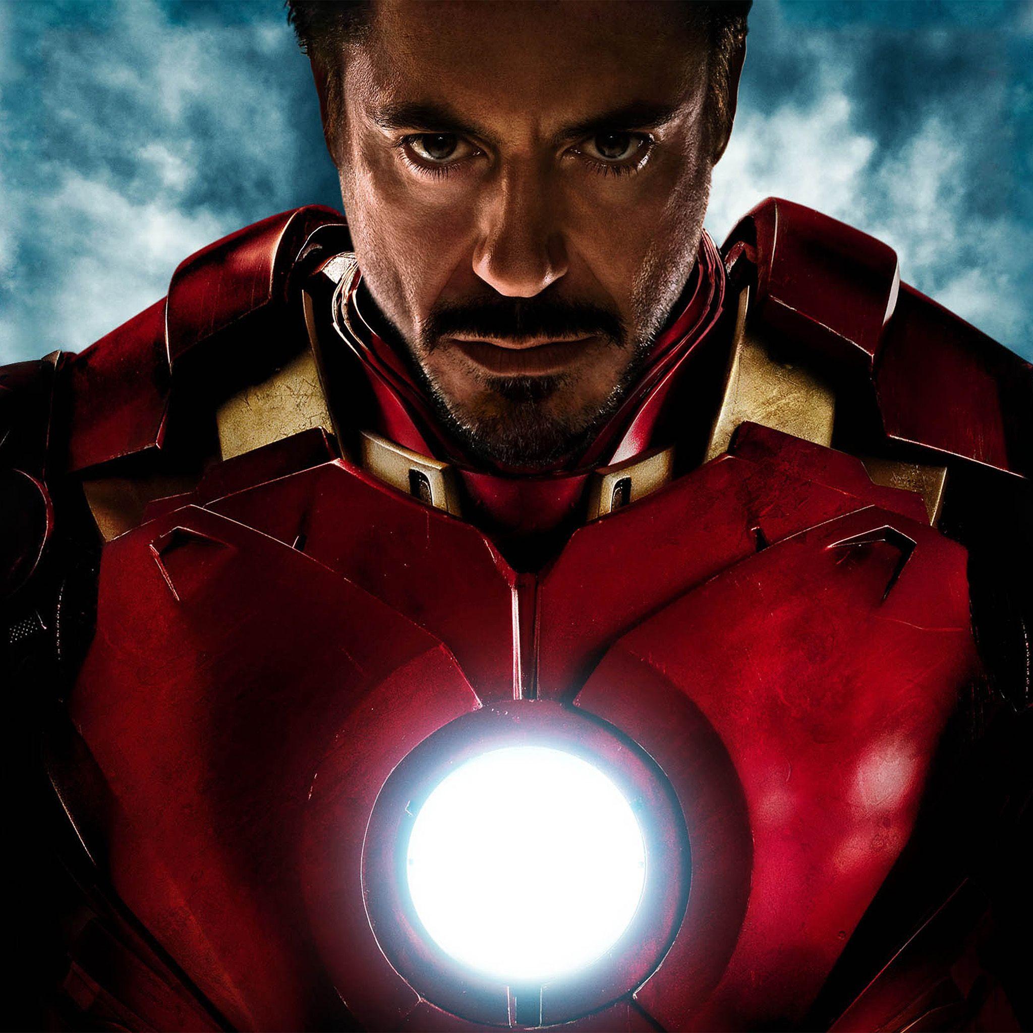 2048x2048 Ironman Angry Hero Superhero Red Avengers Wallpaper