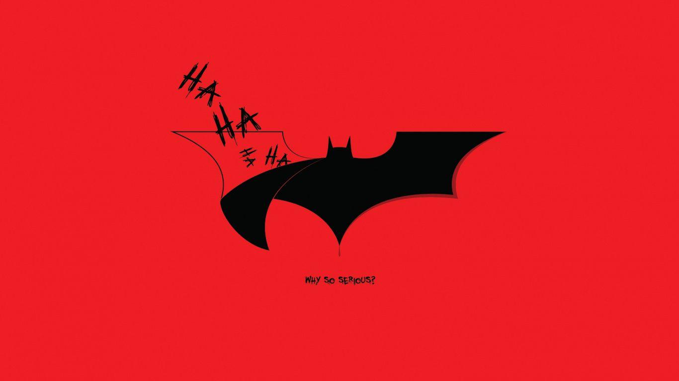 1366x768 Download Batman, The dark knight, why so serious, funny, minimal wallpaper, 1366x Tablet, laptop
