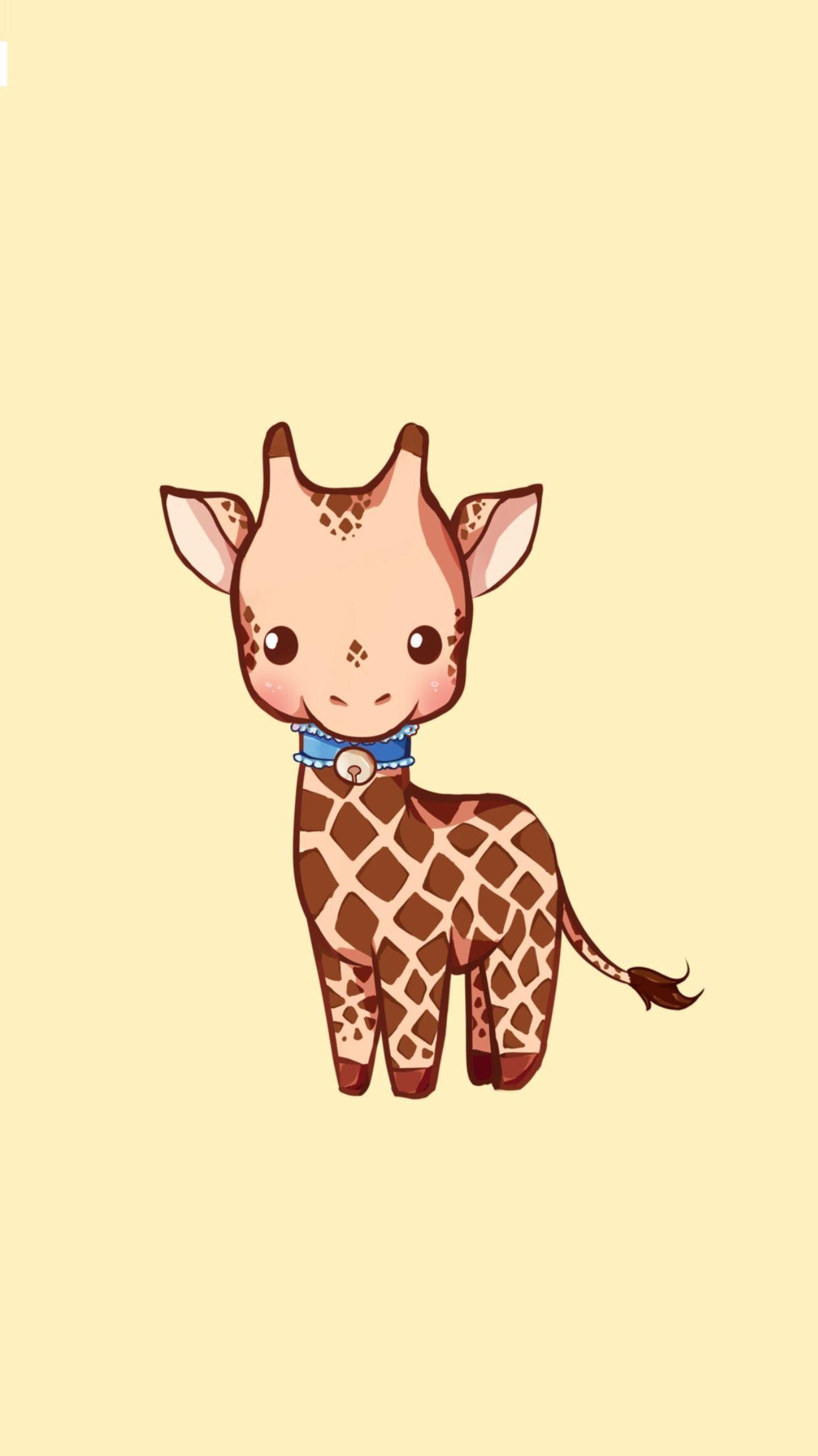 1242x2208 Baby Giraffe Wallpaper
