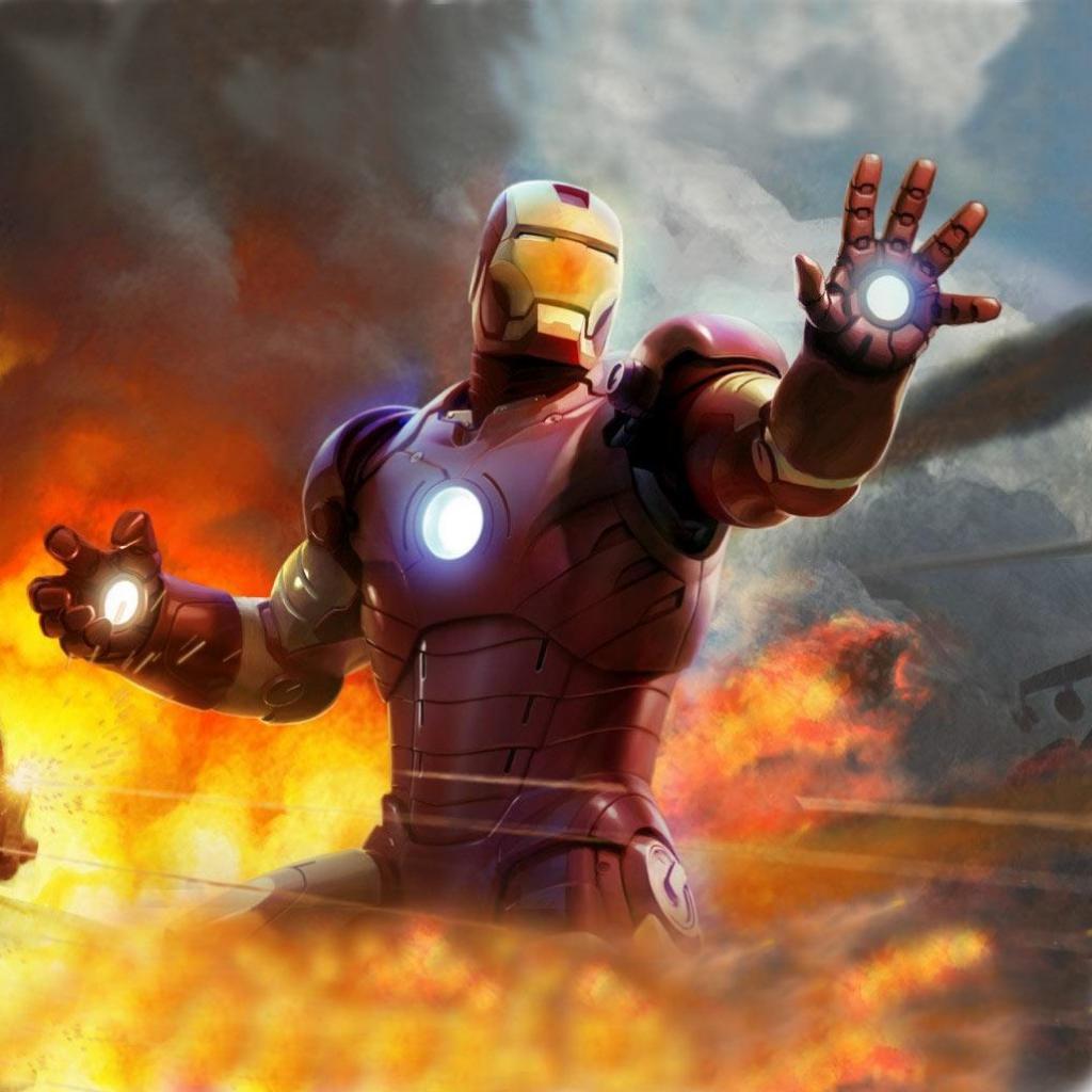 1024x1024 iron man ipad wallpaper