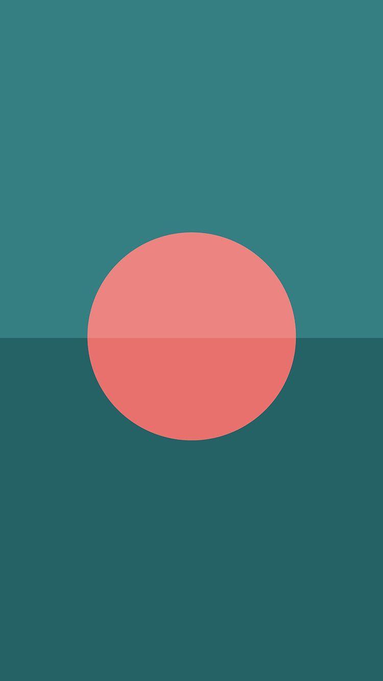 750x1334 MINIMAL TYCHO ART GREEN SUN RED ILLUSTRATION WALLPAPER HD IPHONE. Wallpaper, iPhone wallpaper, Art