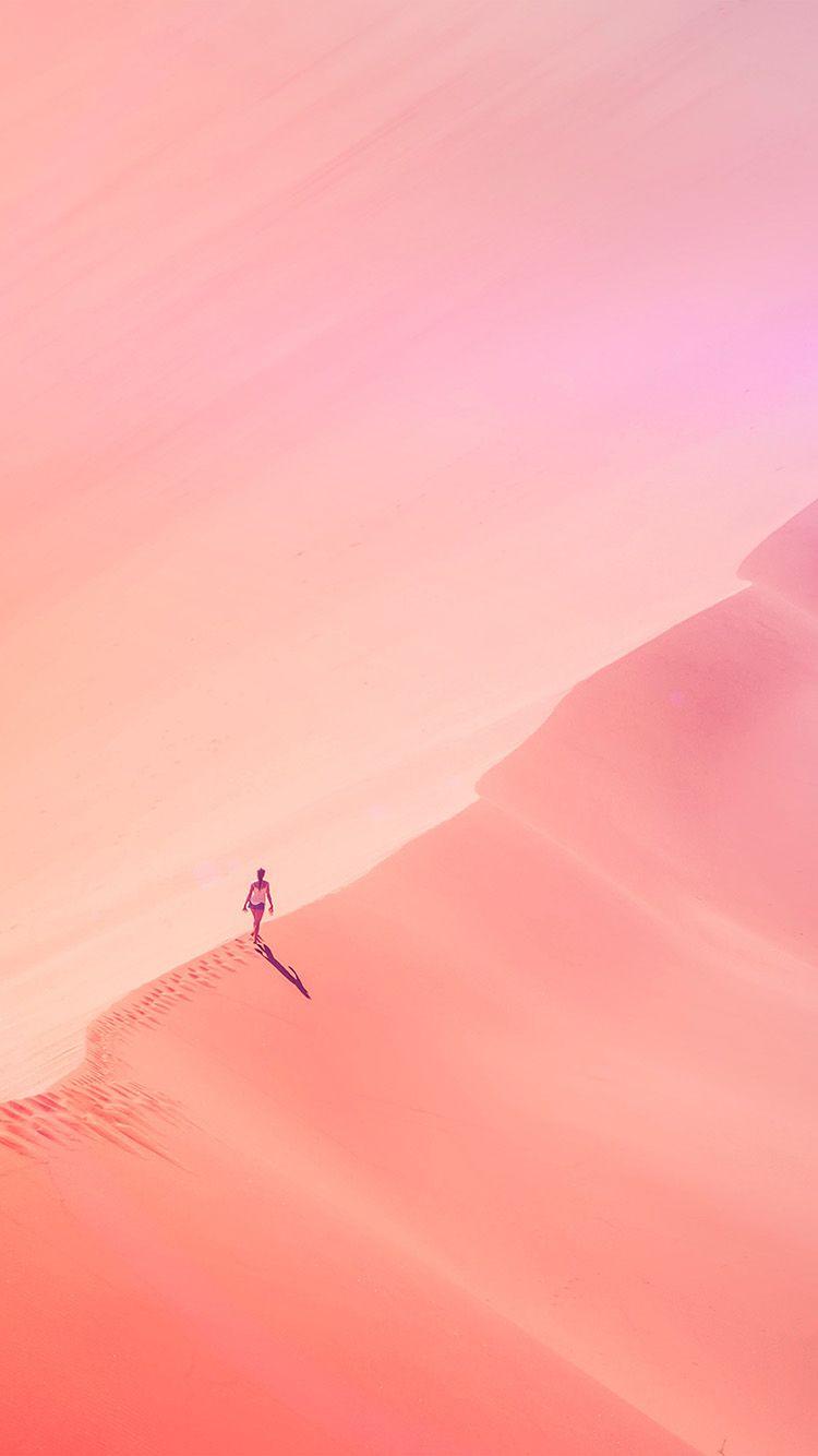 750x1334 Dessert Minimal Orange Illustration Art Pink Wallpaper