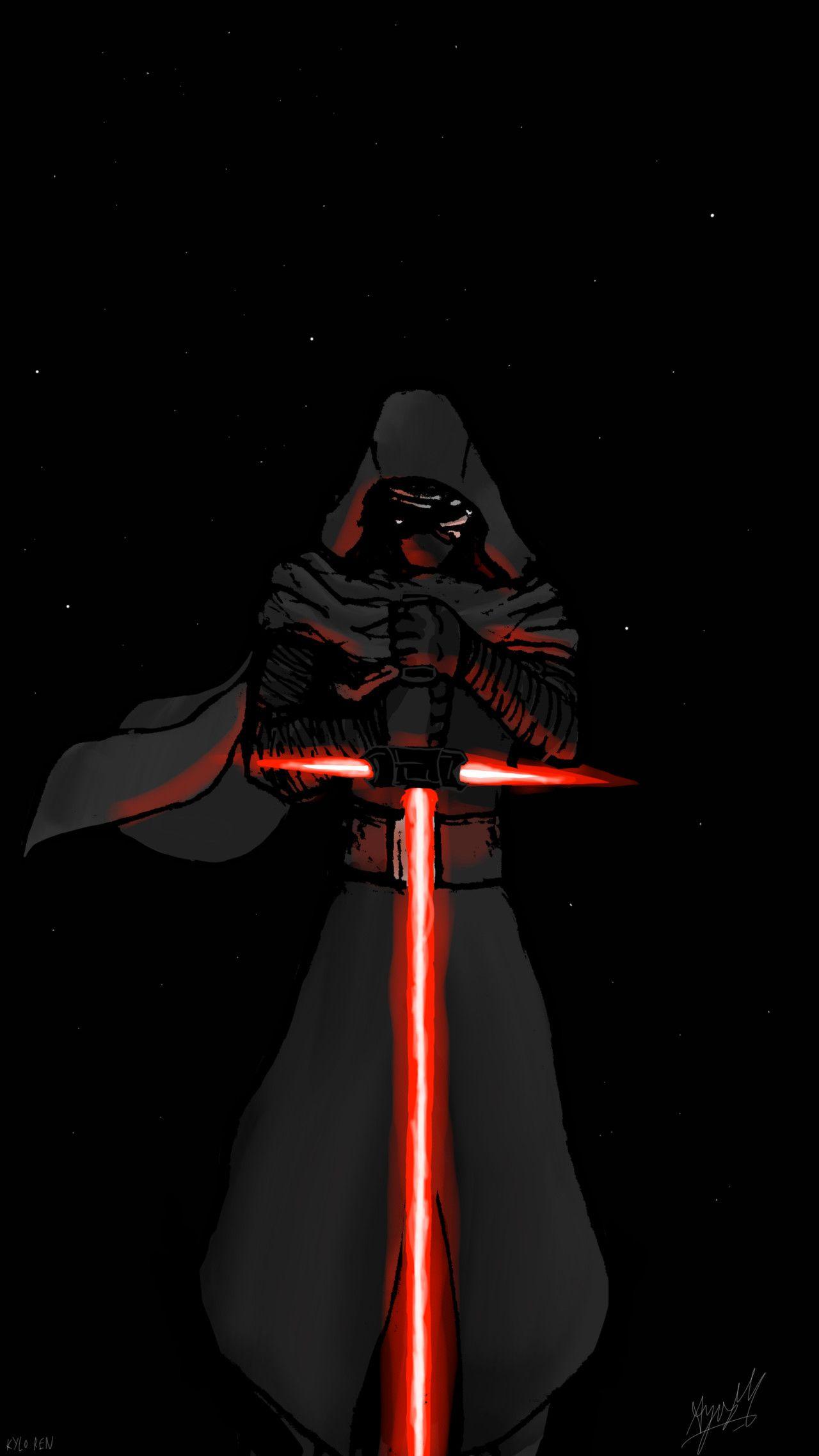 1280x2275 Malikisvengeance Star Wars The Force Awakens Ren Wallpaper Phone HD Wallpaper
