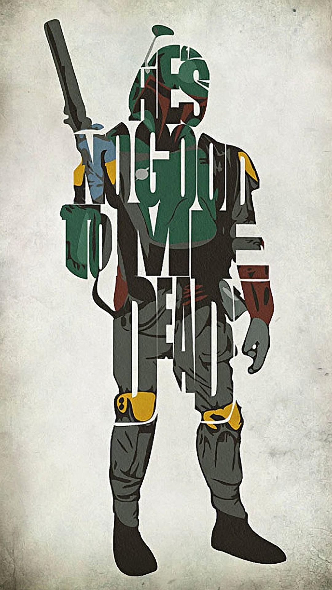 1080x1920 Lovely Boba Fett iPhone Wallpaper Combination
